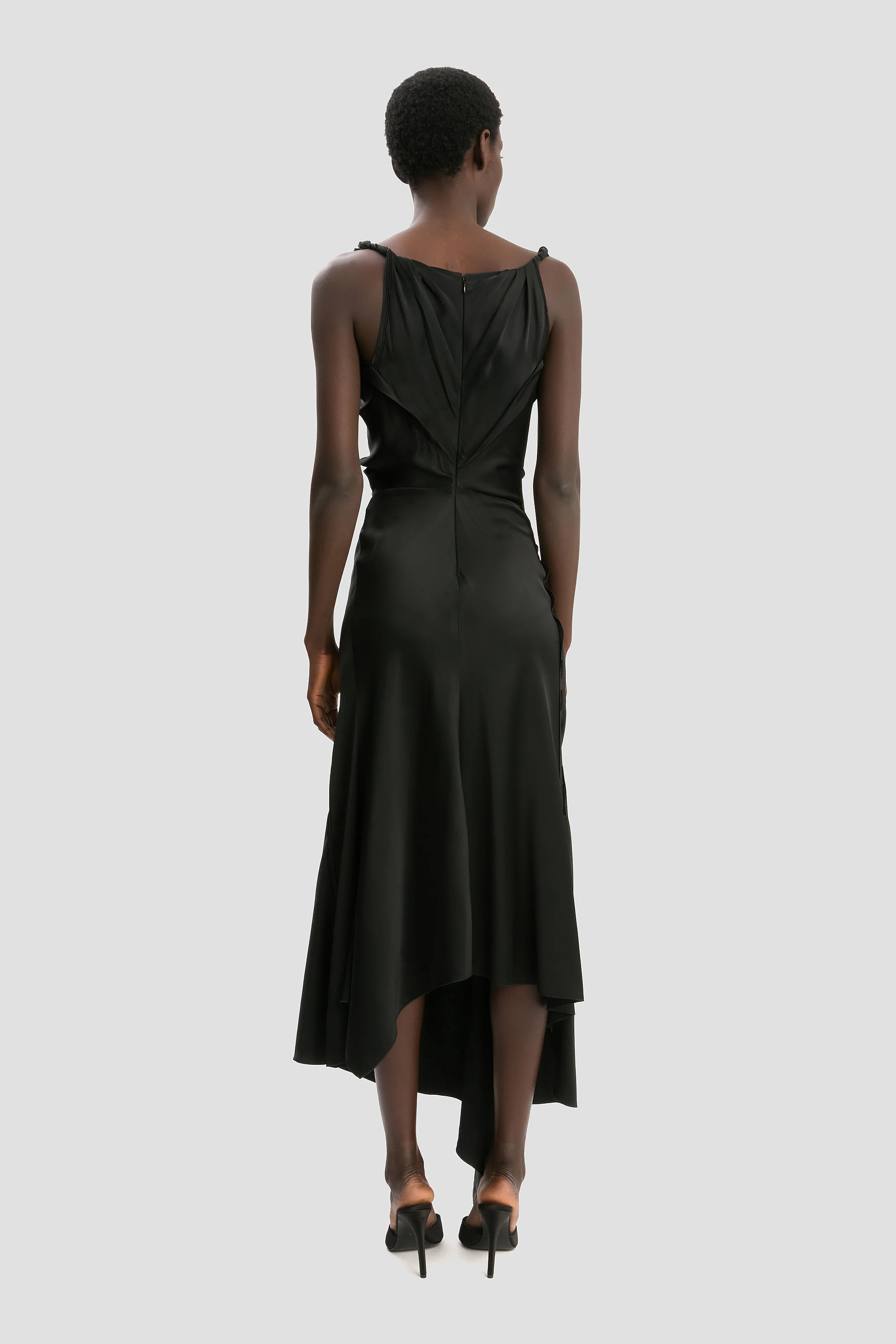 Posy Midi Dress In Black