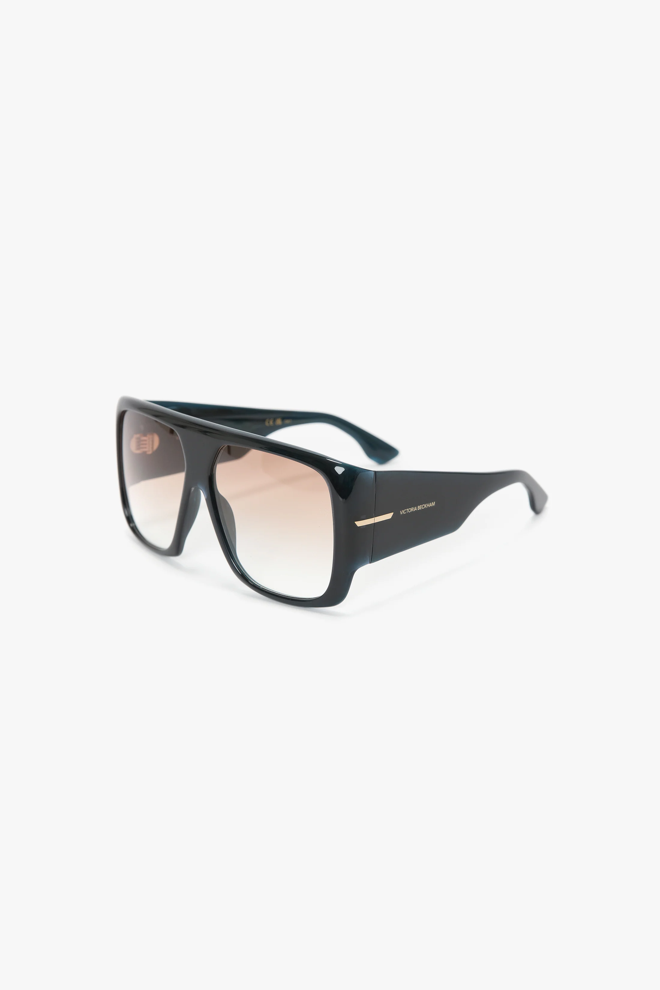 Oversized Soft Square Acetate Frame In Blue