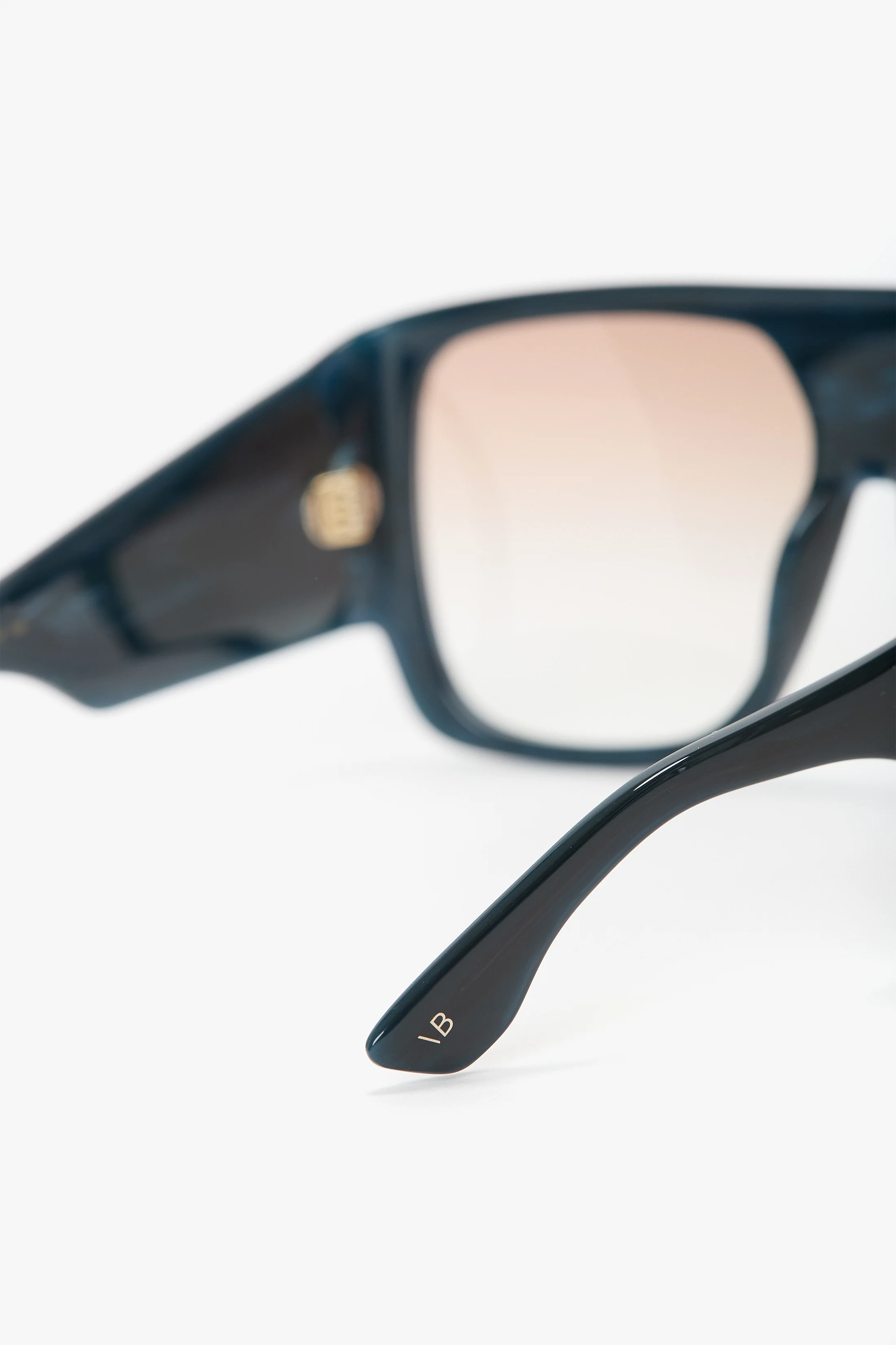 Oversized Soft Square Acetate Frame In Blue