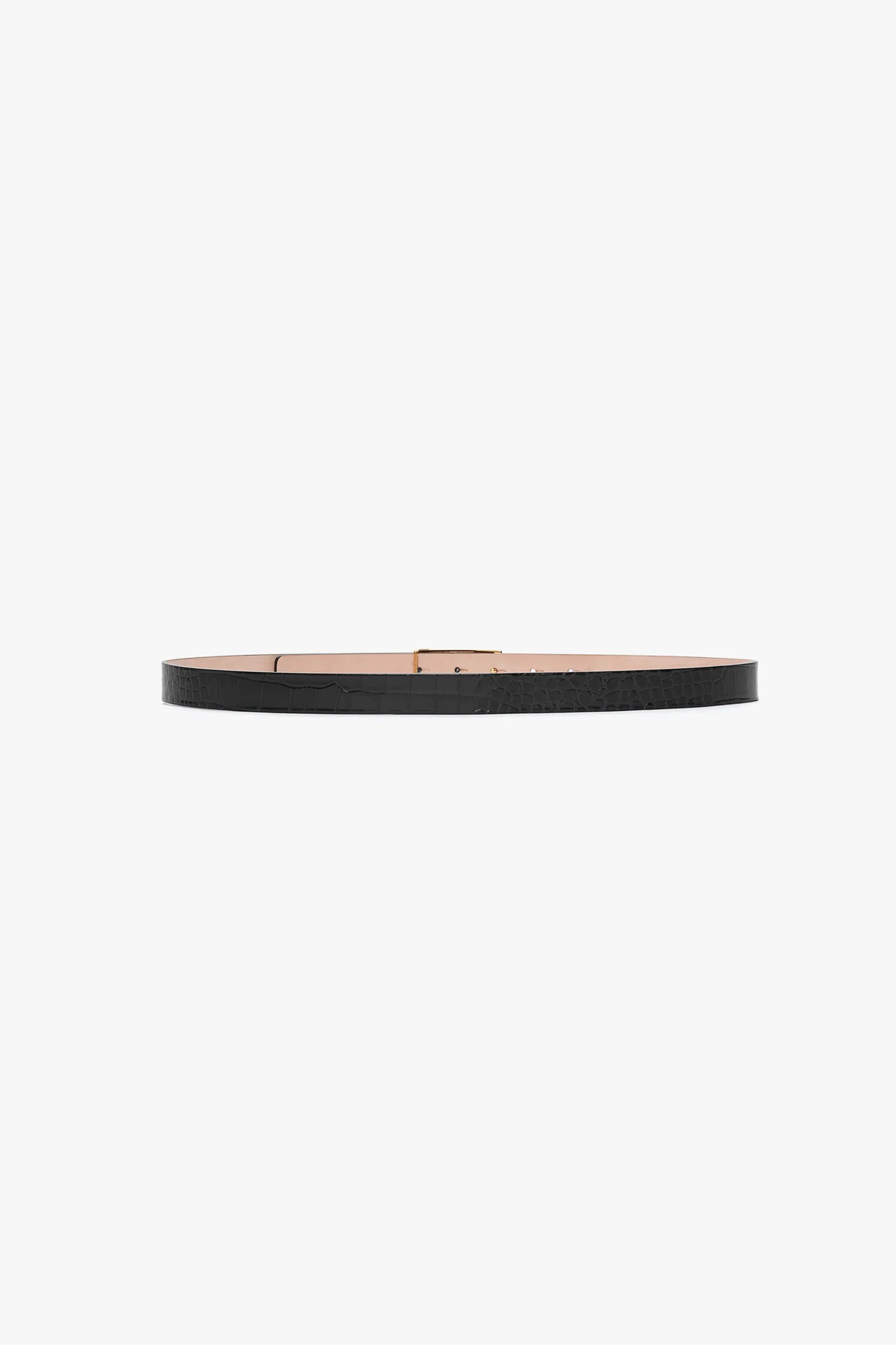 Dorian Frame Belt Croc Embossed Leather