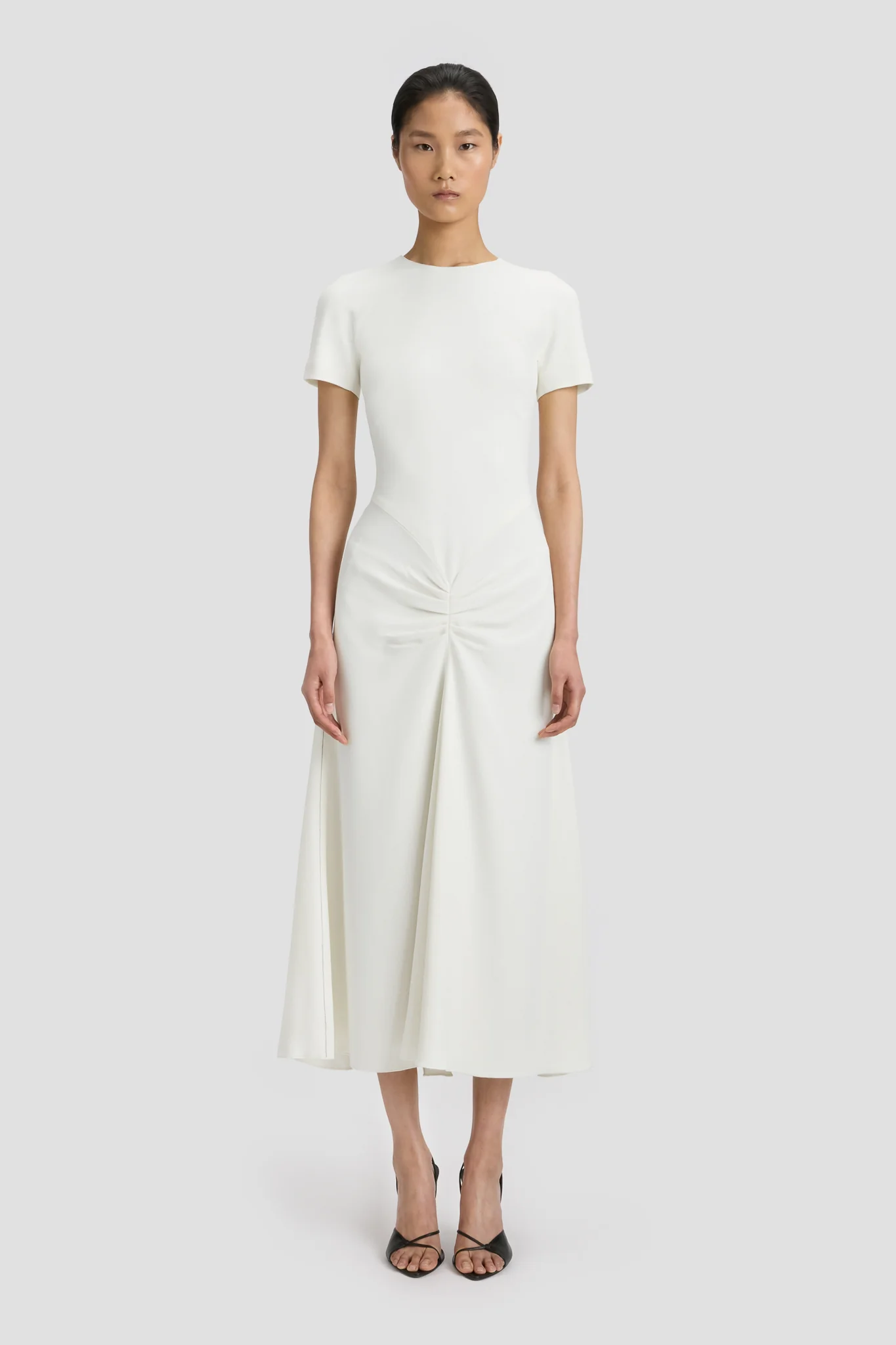 Blaire Midi Dress In Ivory