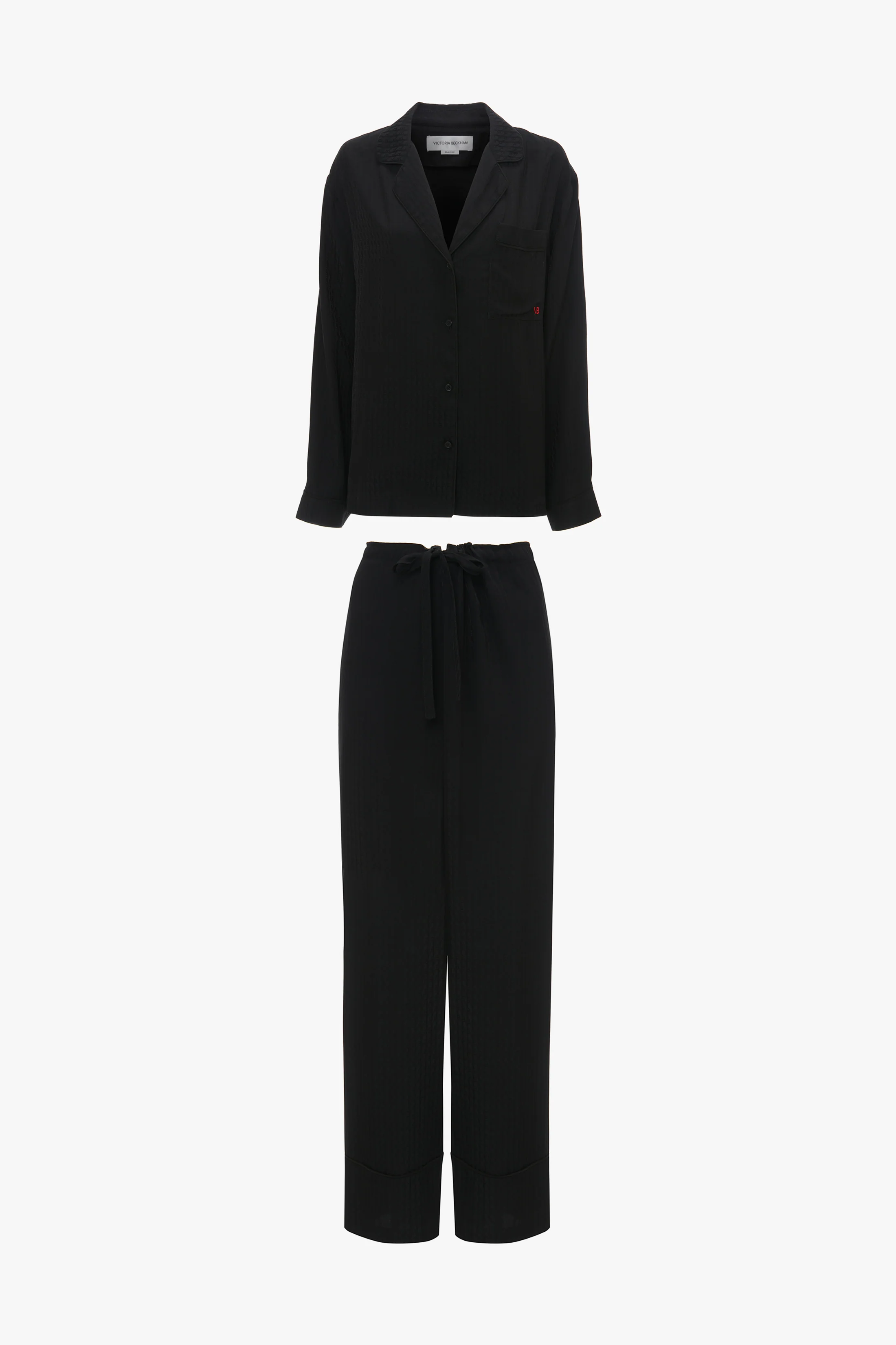 VB Monogram Pyjama Sleep Set In Black