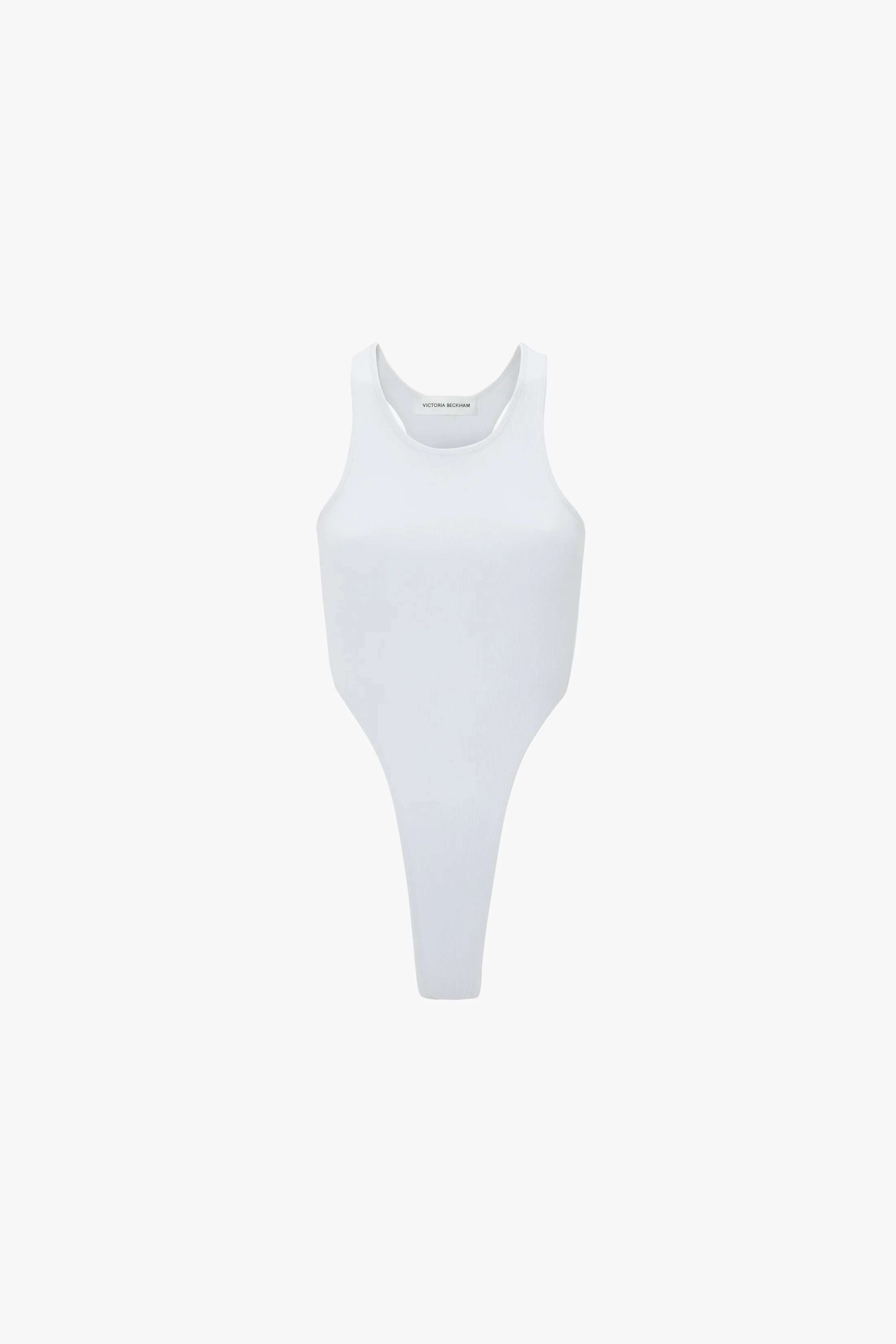 High Leg Bodysuit In White