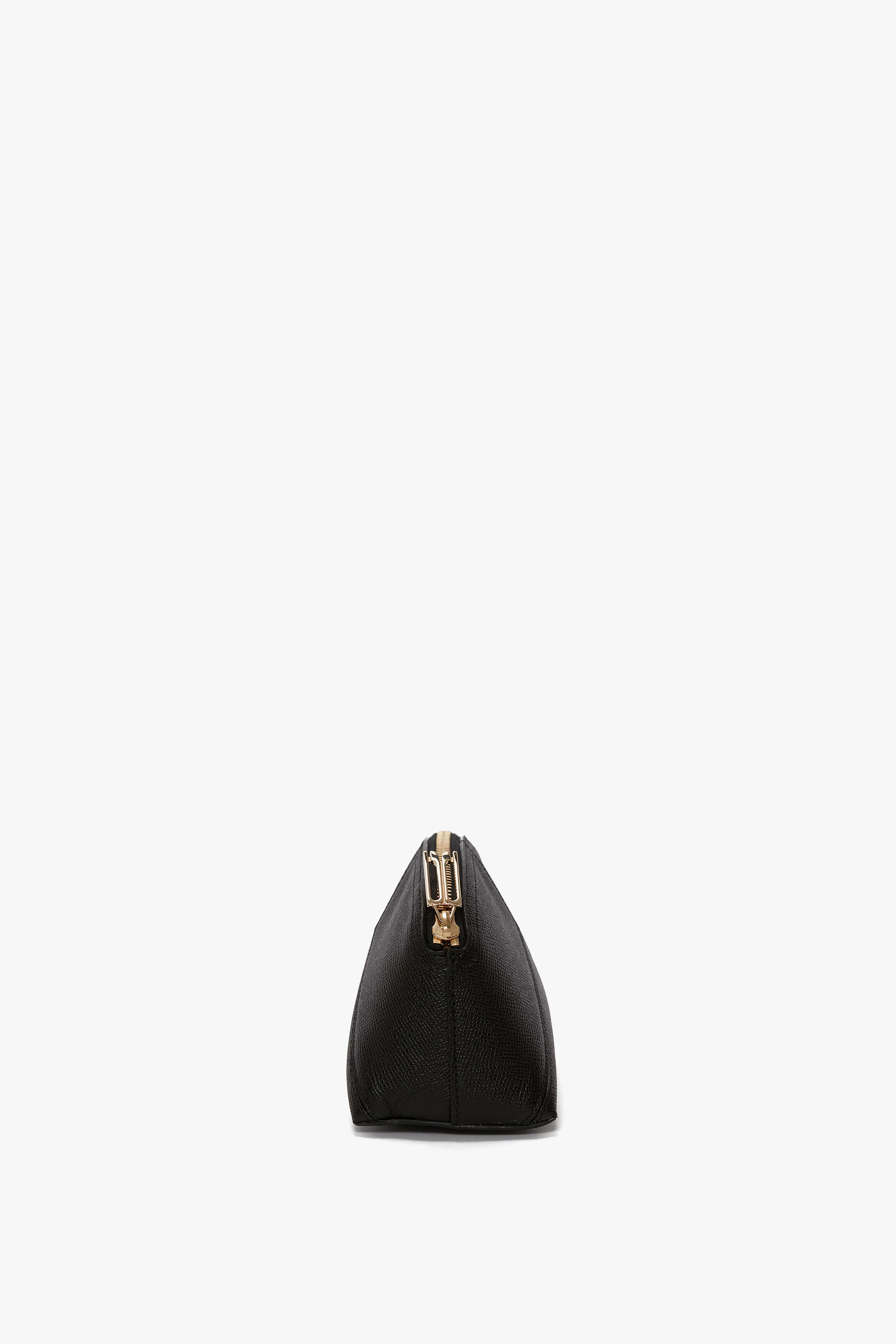 Victoria Mini Travel Pouch In Black Leather