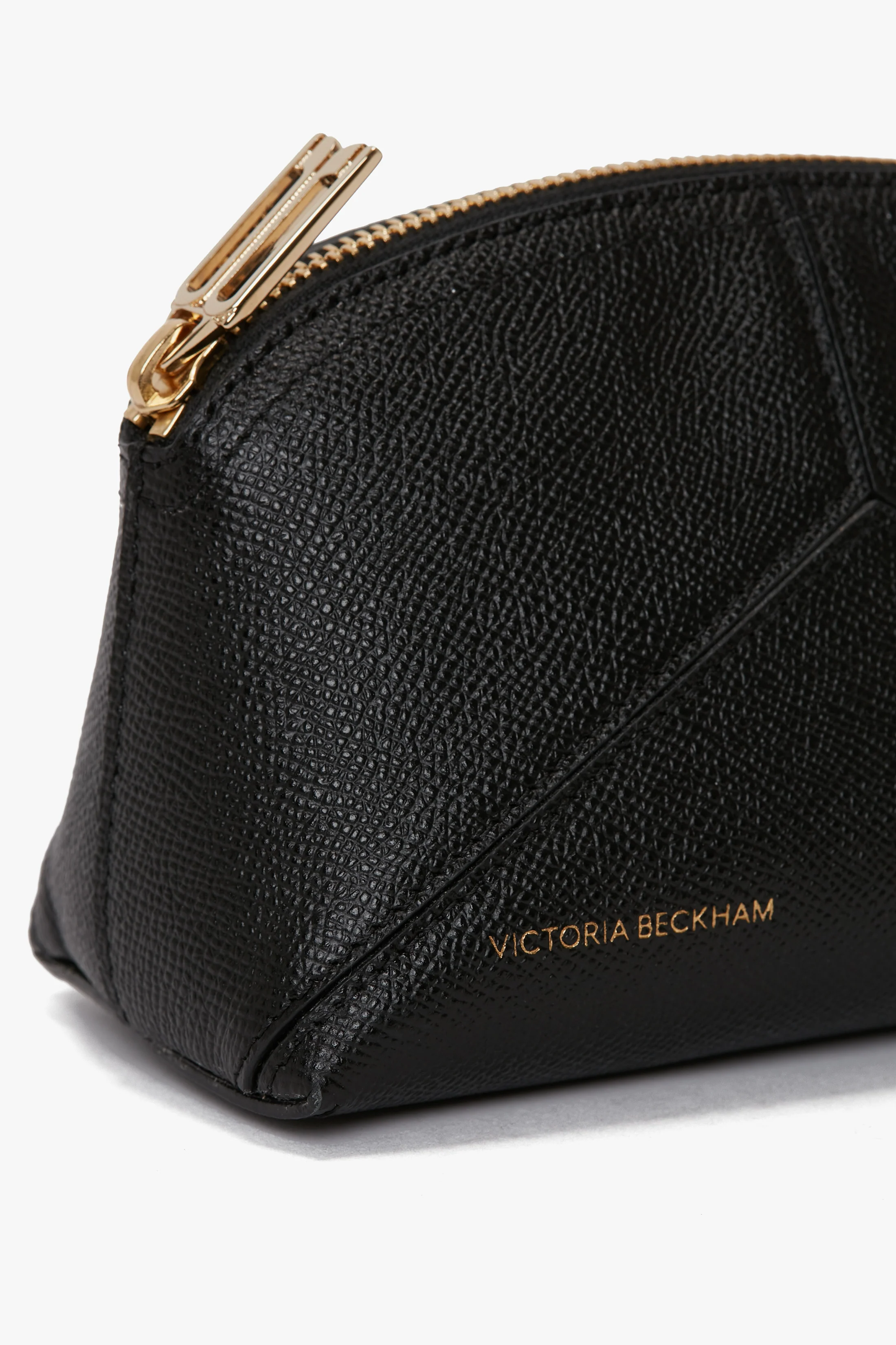 Victoria Mini Travel Pouch In Black Leather