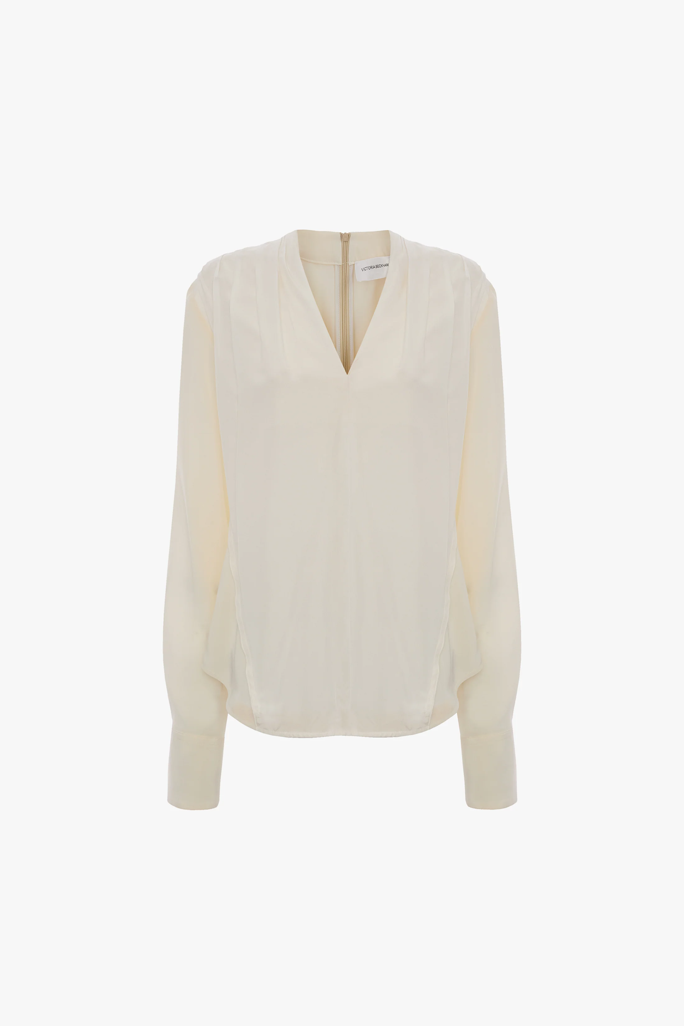 V-Neck Top In Ivory