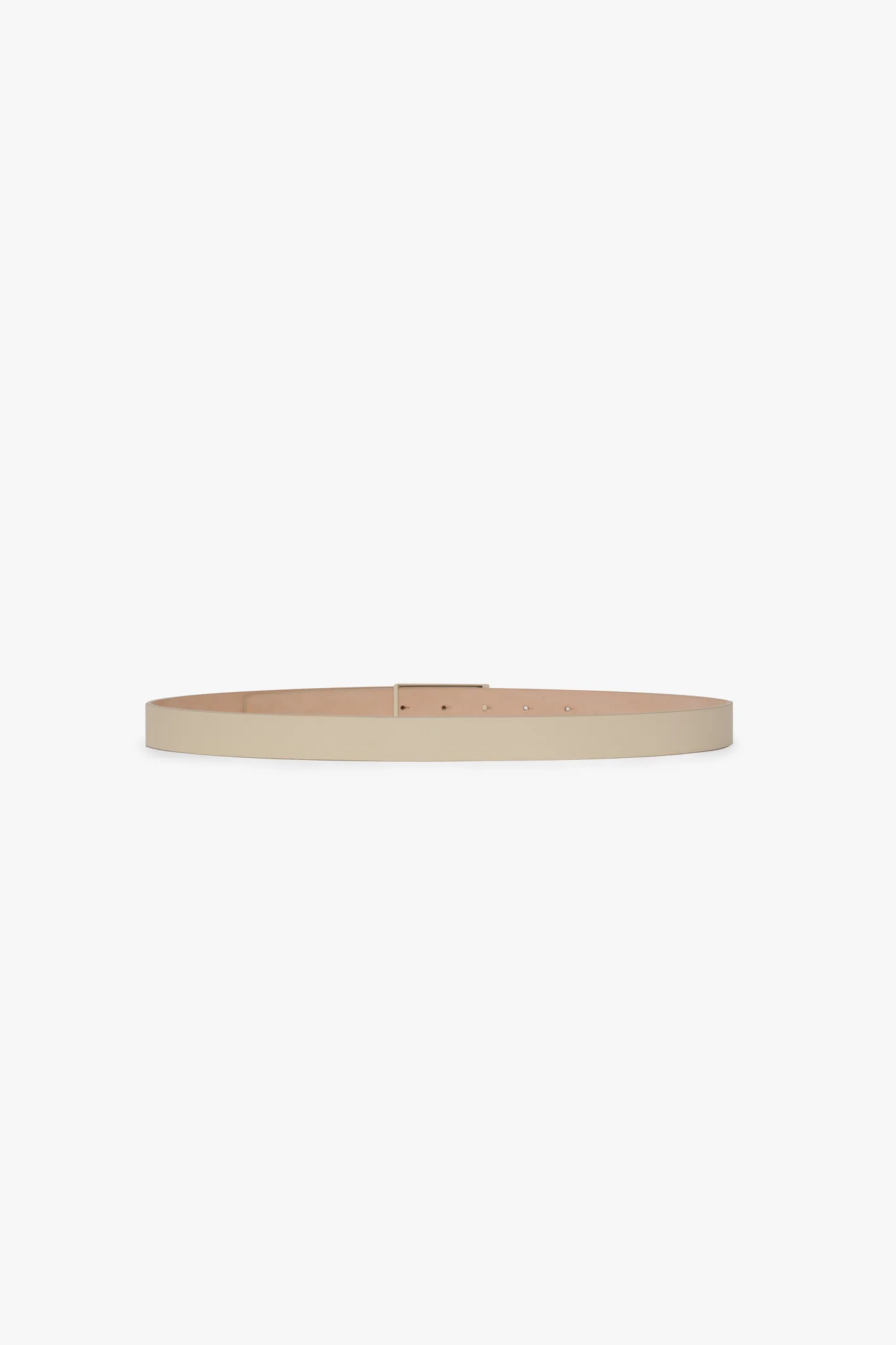 Tonal Dorian Belt In Ivory Smooth Leather