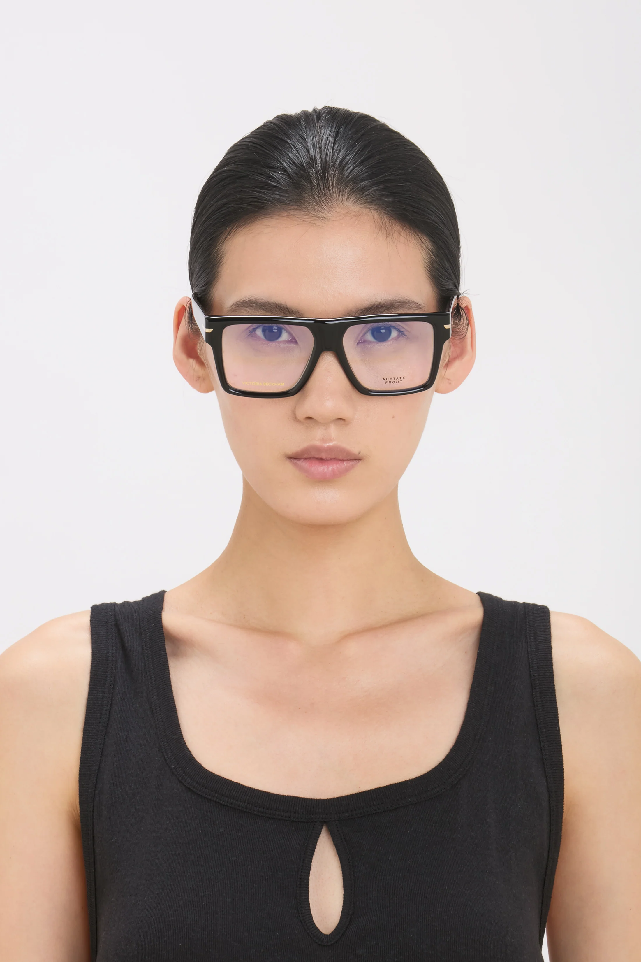 Sculpted Flat Top Frame In Black