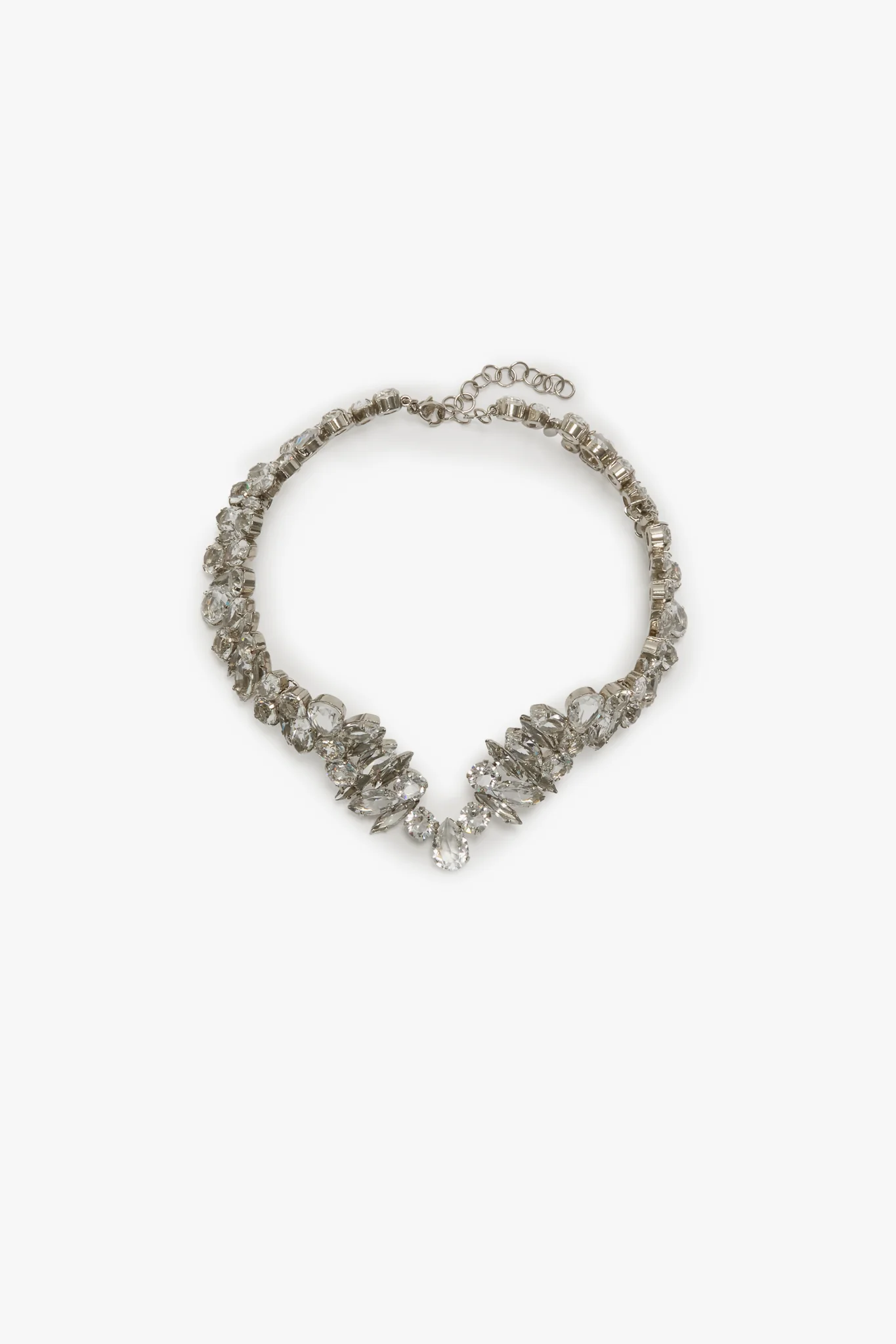 Crystal Choker In Silver