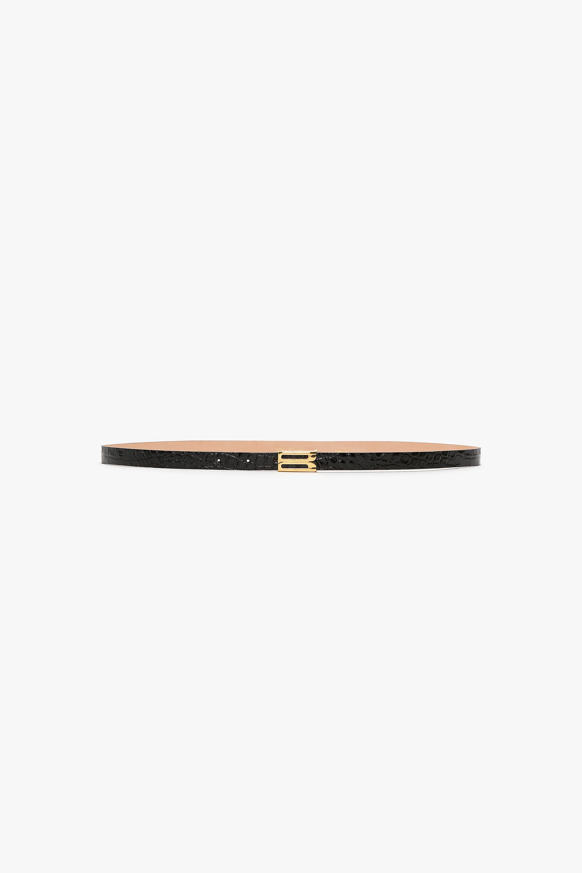 Dorian Frame Belt Micro Croc Embossed Leather