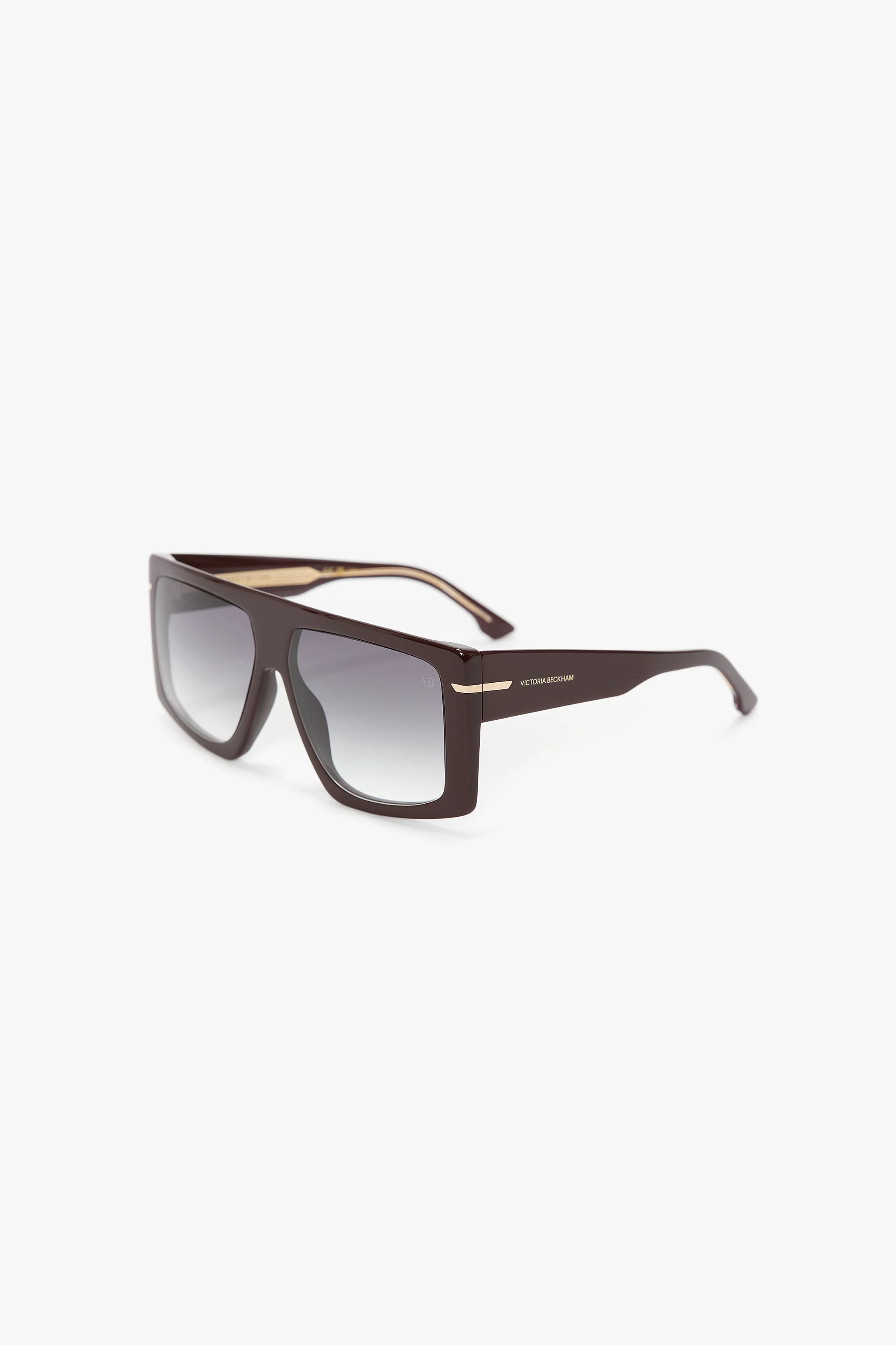 Oversized Flat Top Frame In Burgundy