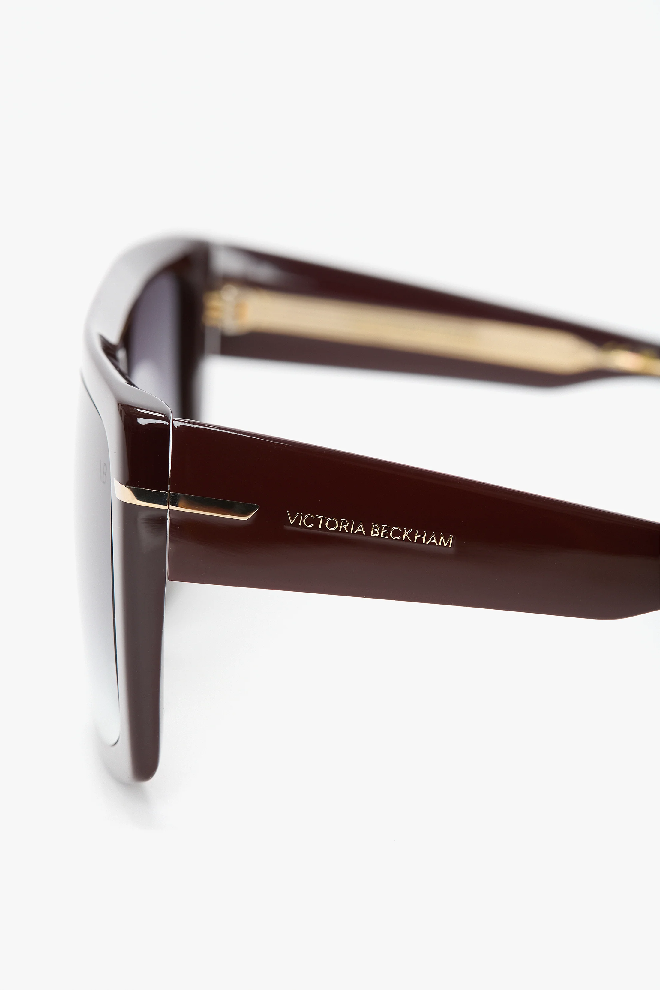 Oversized Flat Top Frame In Burgundy
