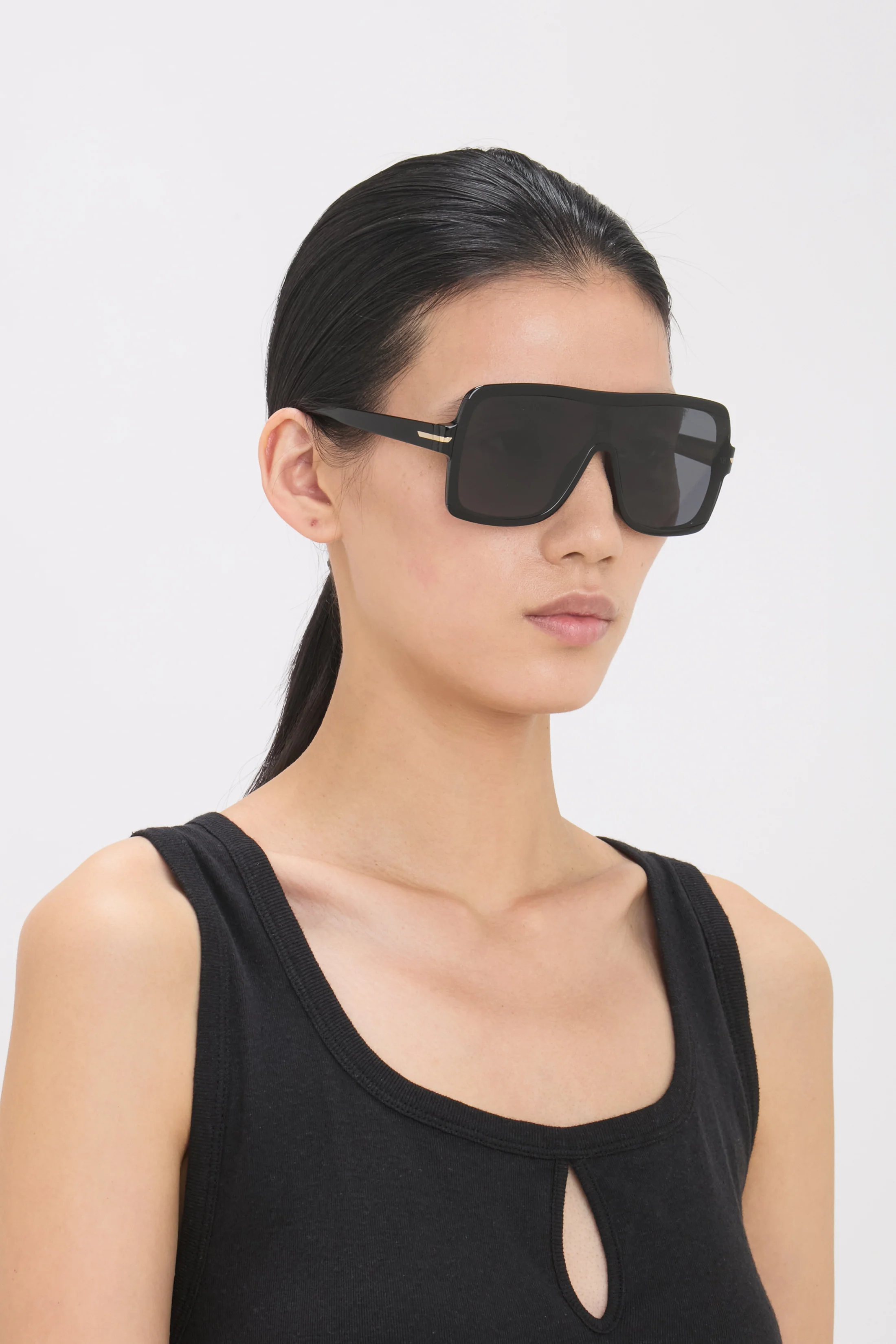 Layered Mask Frame In Black