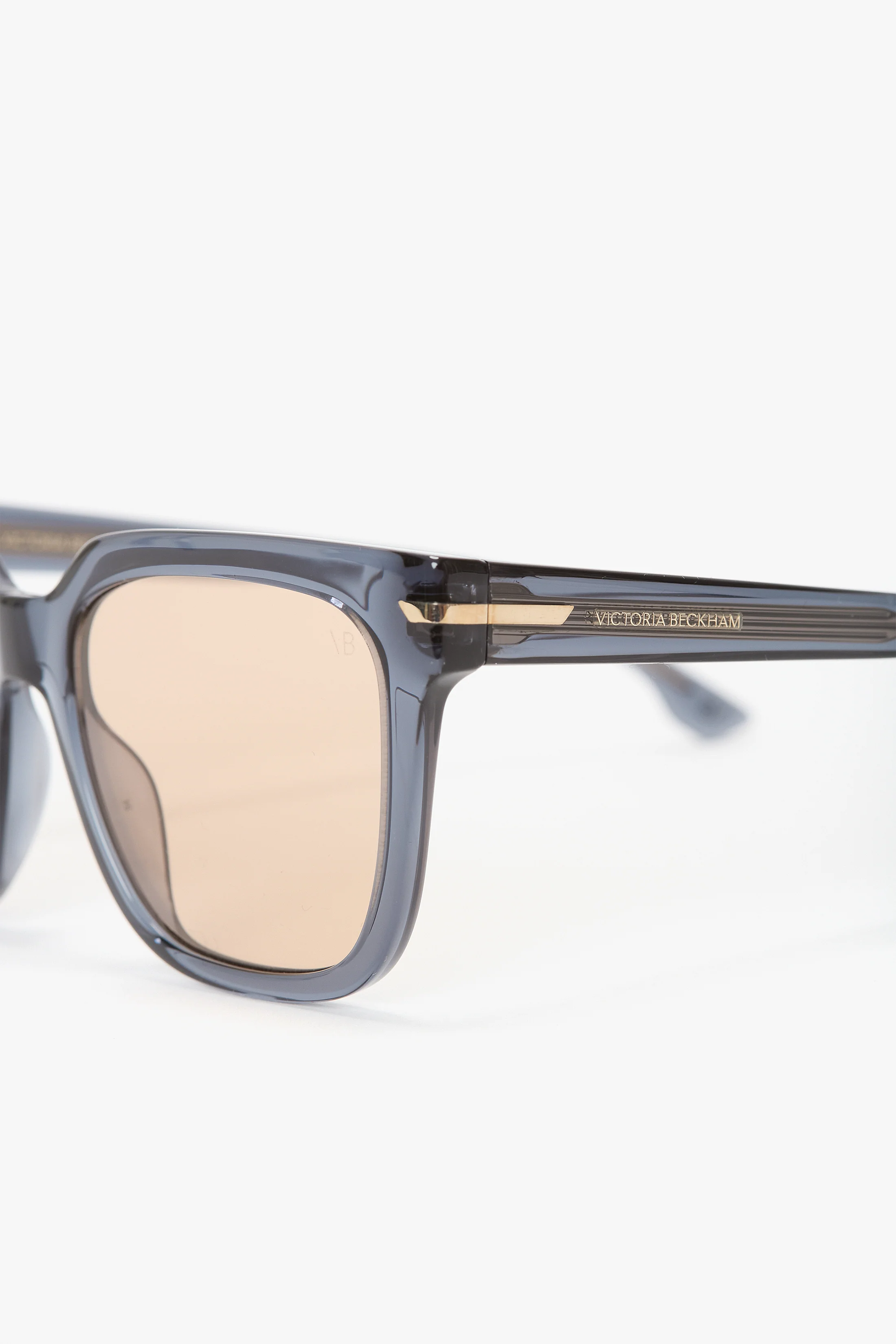 Oversized Acetate Sunglasses In Transparent Blue