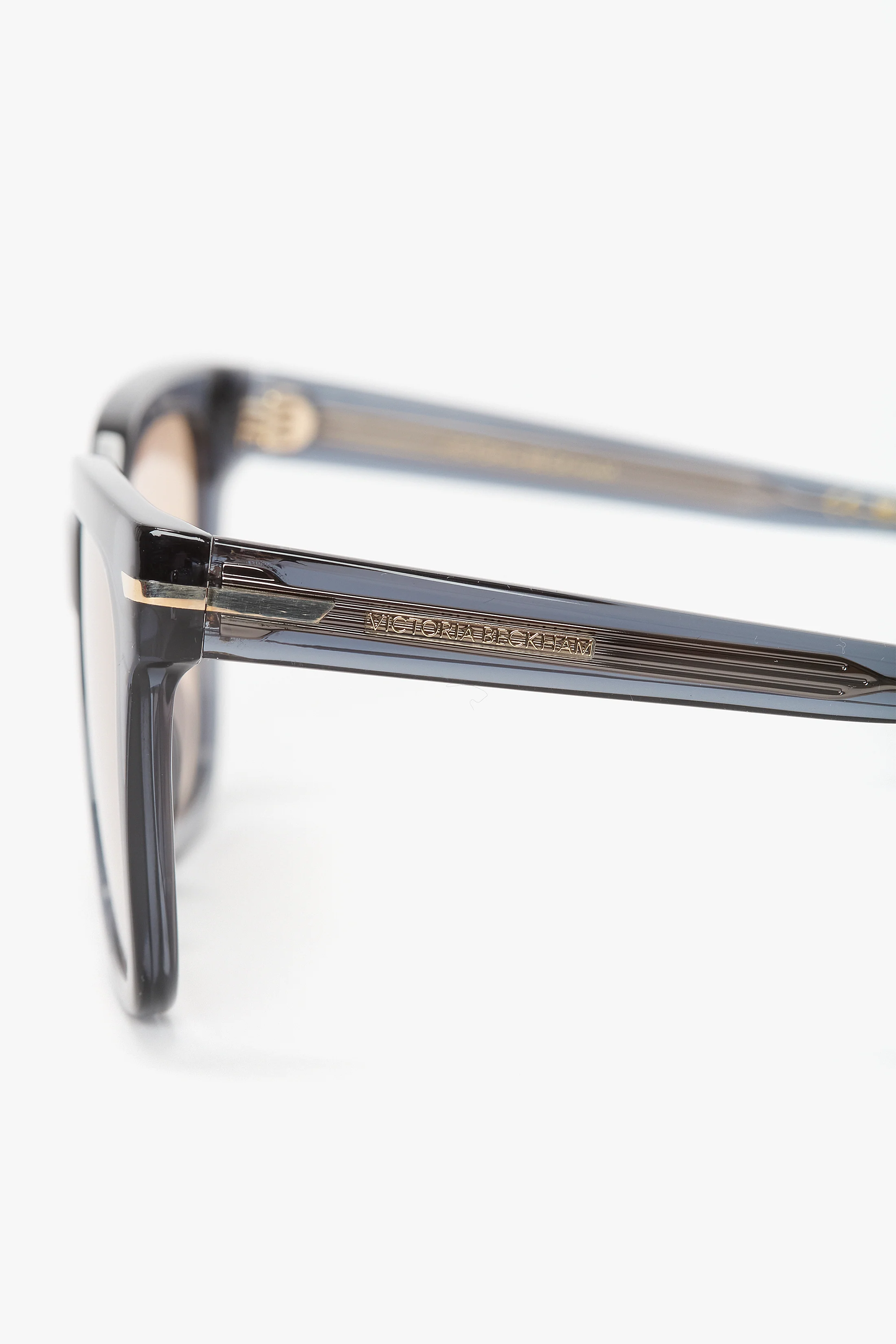 Oversized Acetate Sunglasses In Transparent Blue