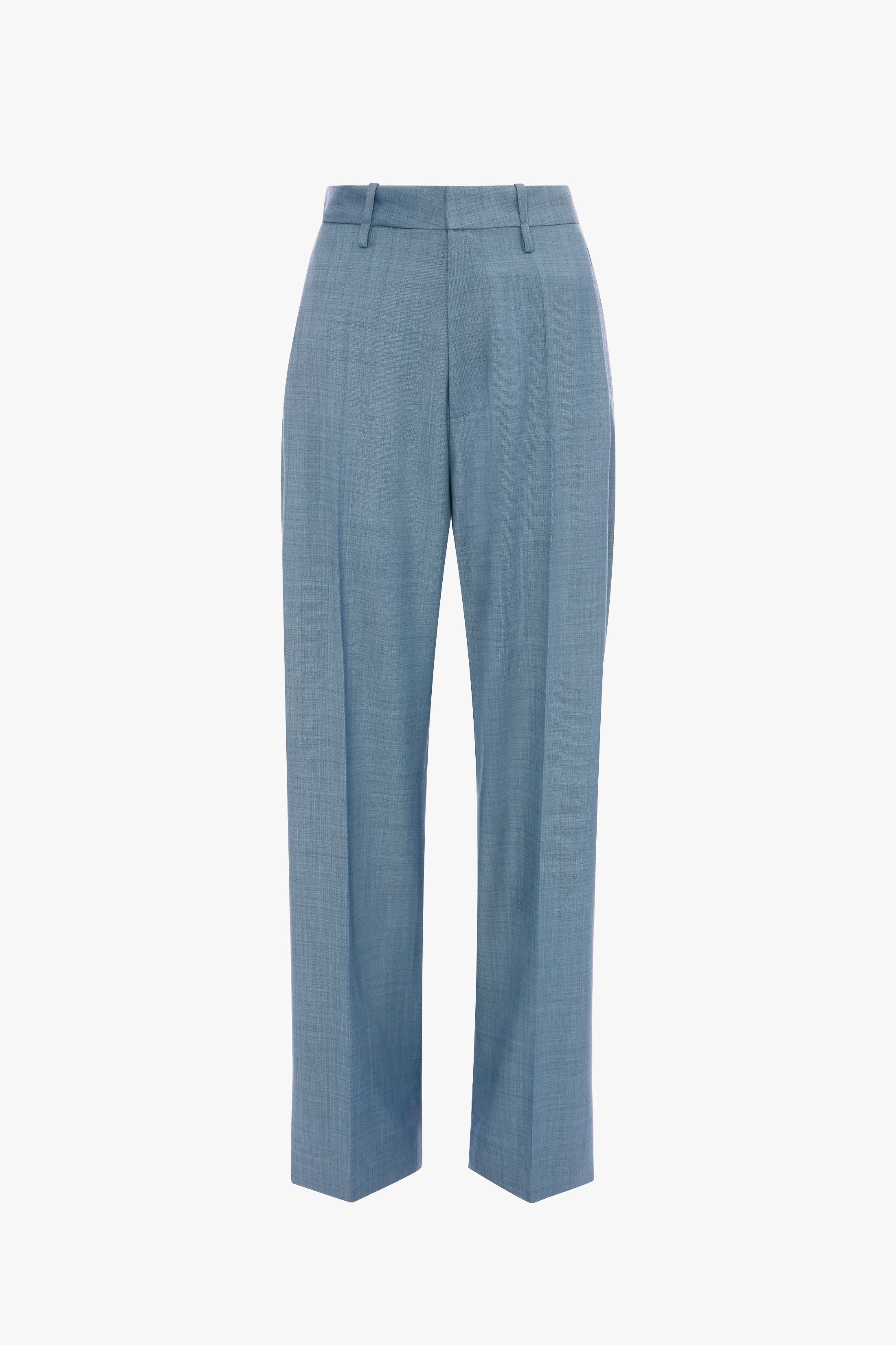 Curved Leg Trouser In Cloud Blue