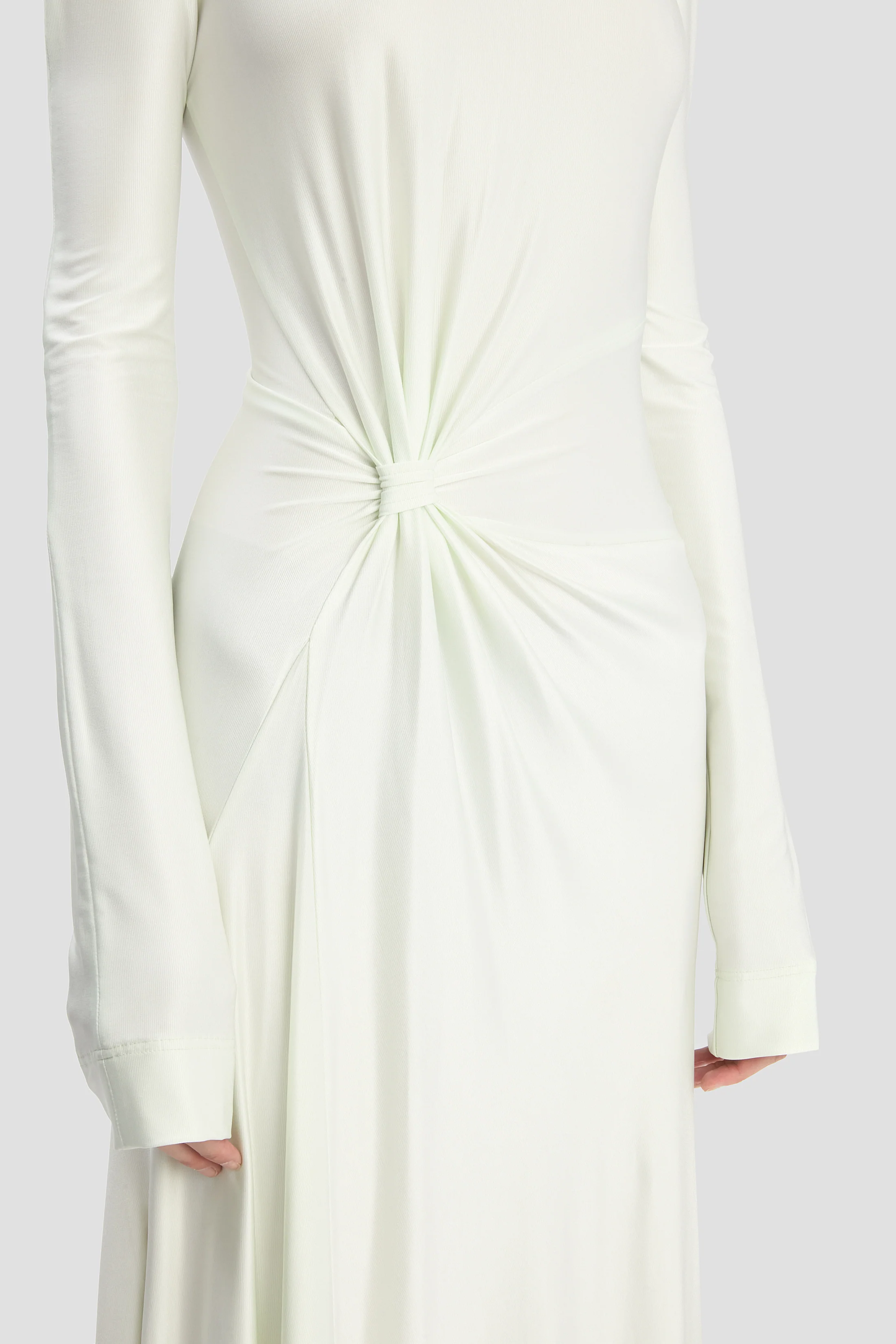 Twist Waist Gown In Aloe