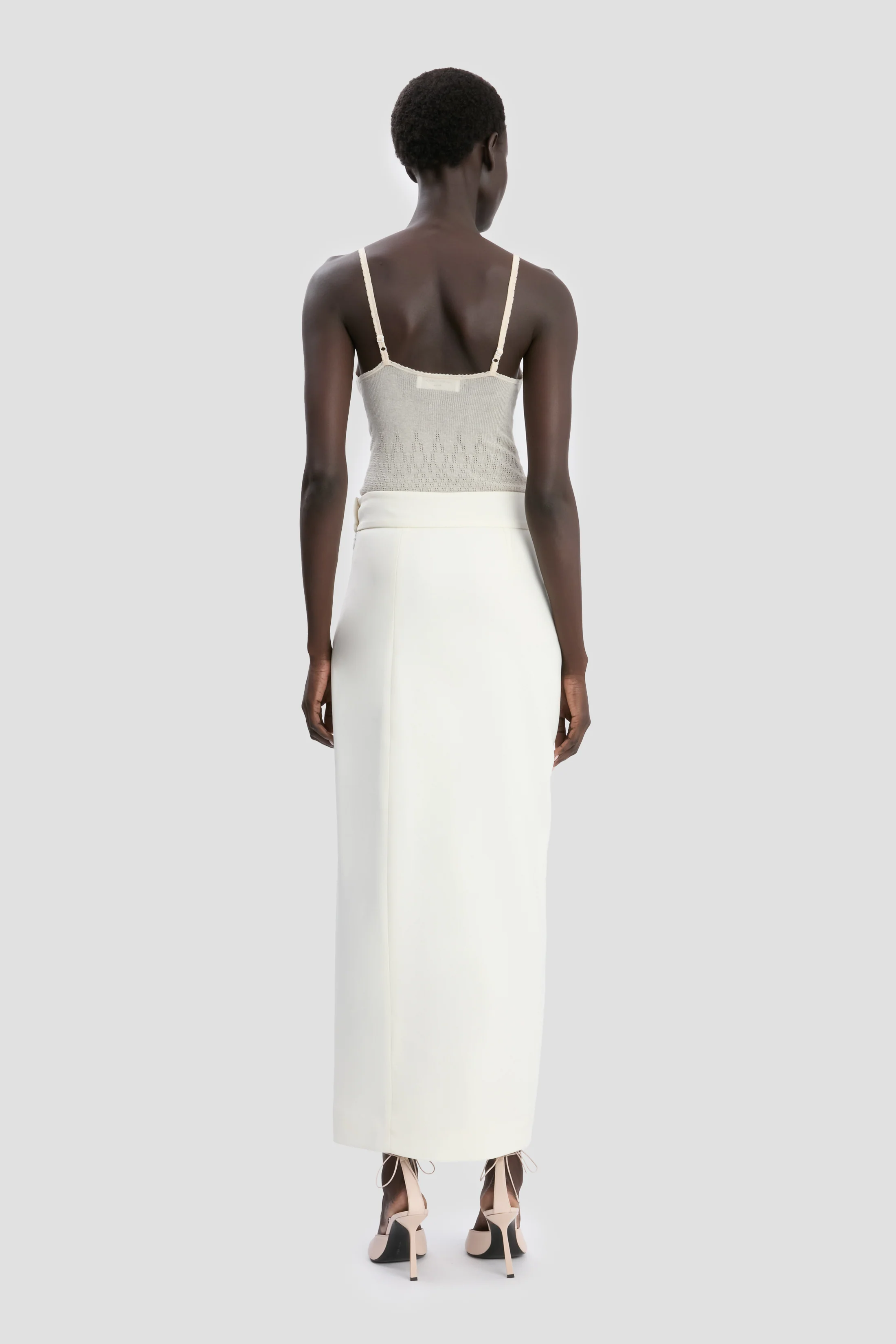 Split Skirt In Ivory