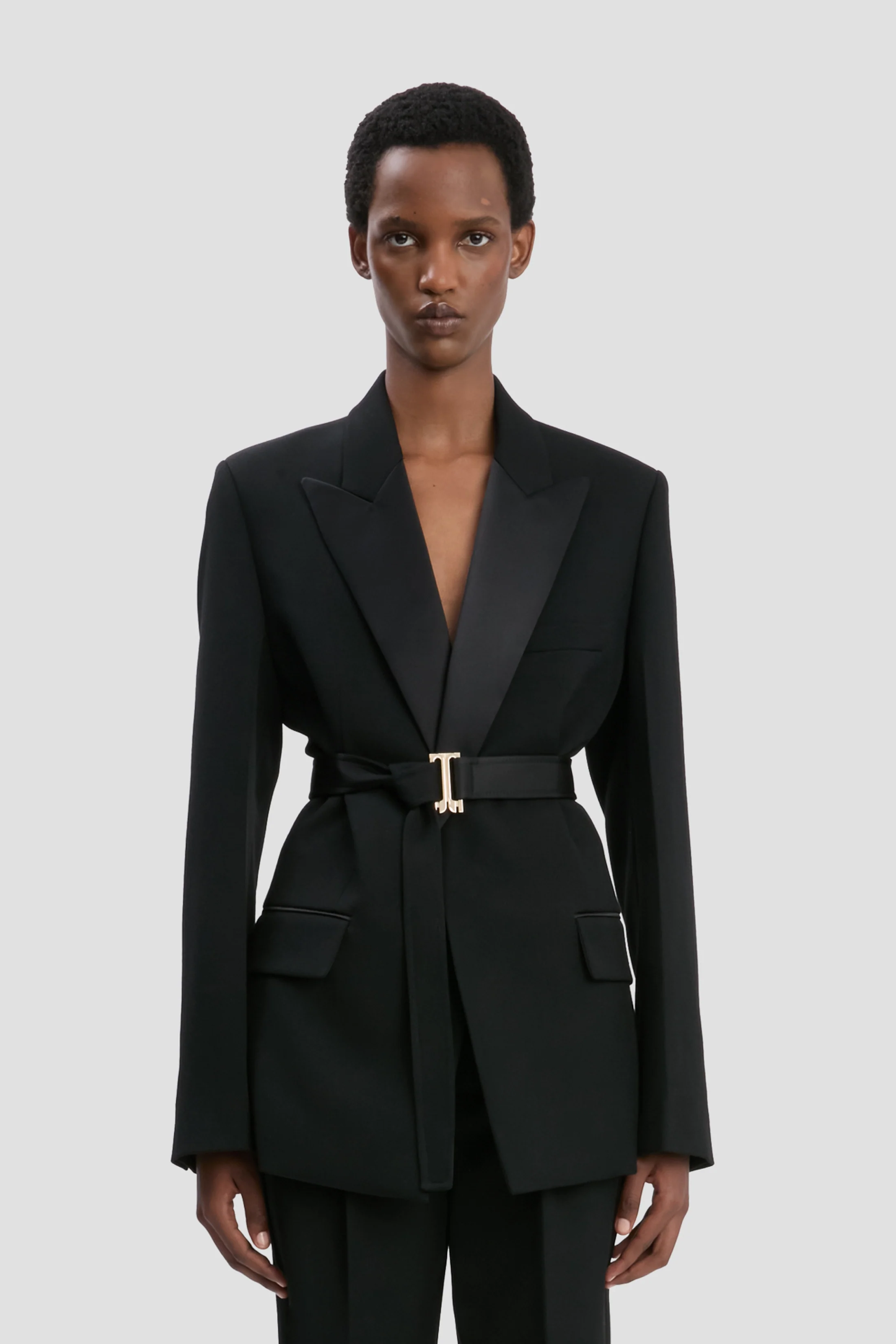 2374-belted-tailored-jacket-in-black-1.webp Belted Tailored Jacket In Black