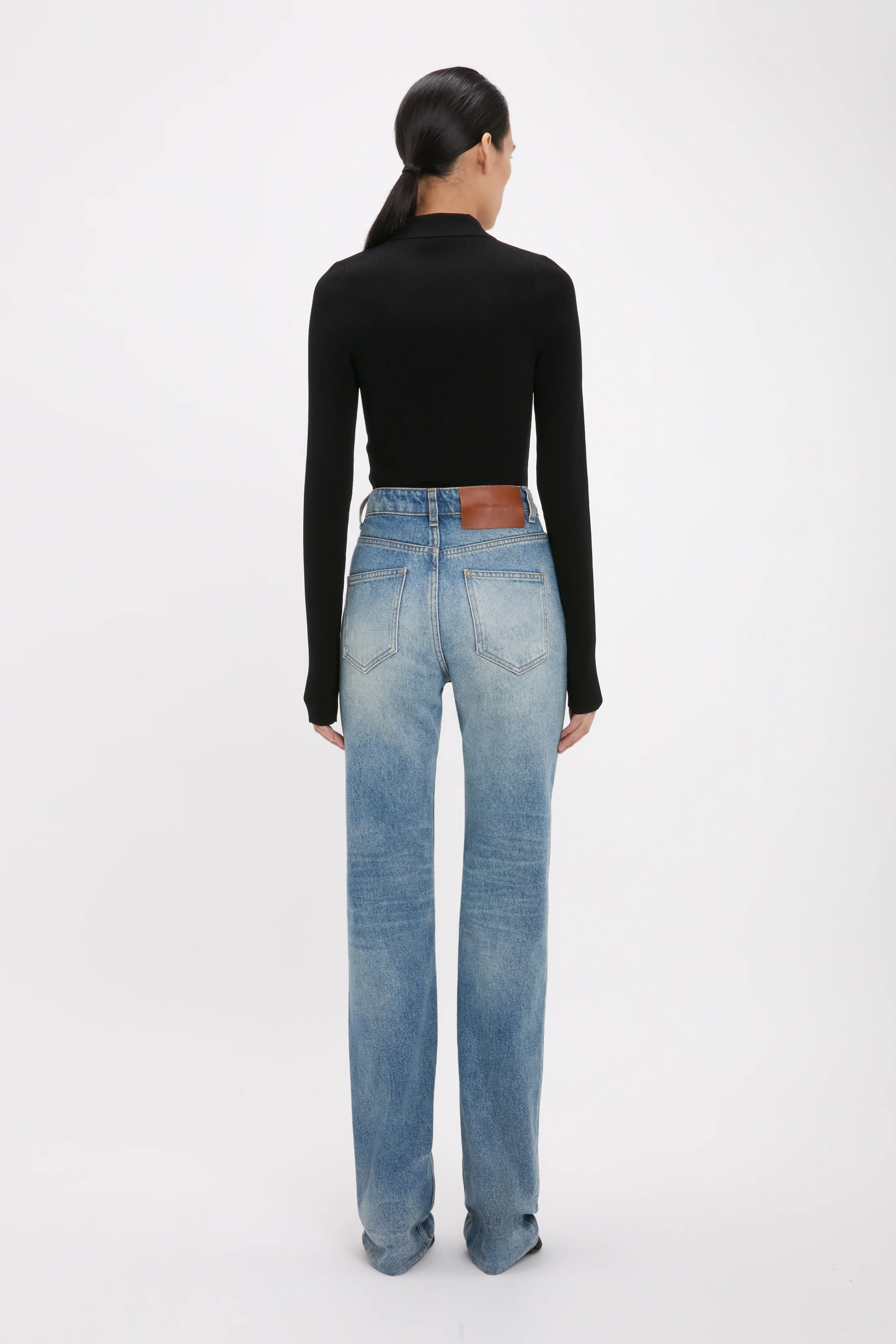 Julia Jean In Mid Blue Wash