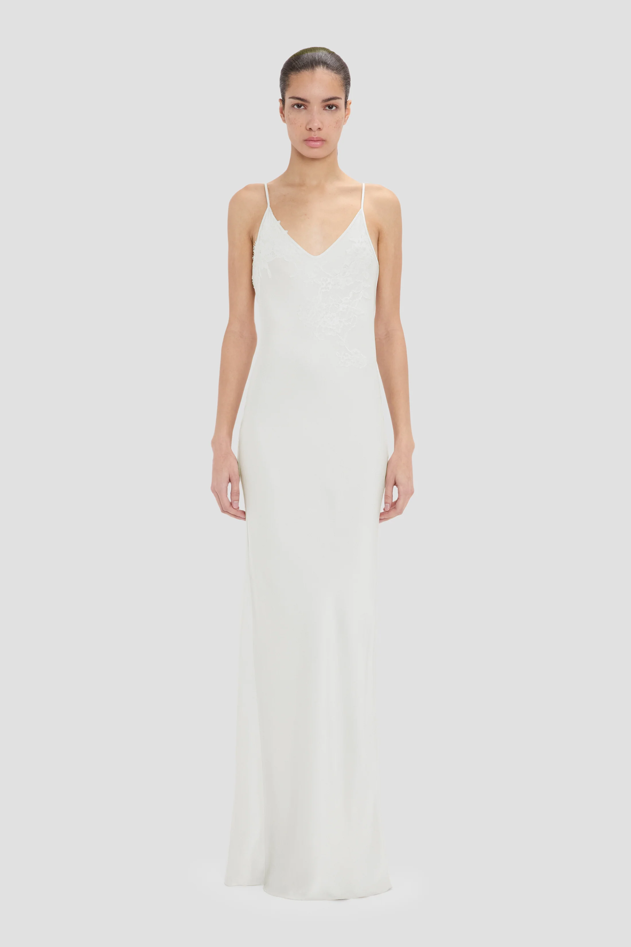 Lace Cami Dress In Magnesium