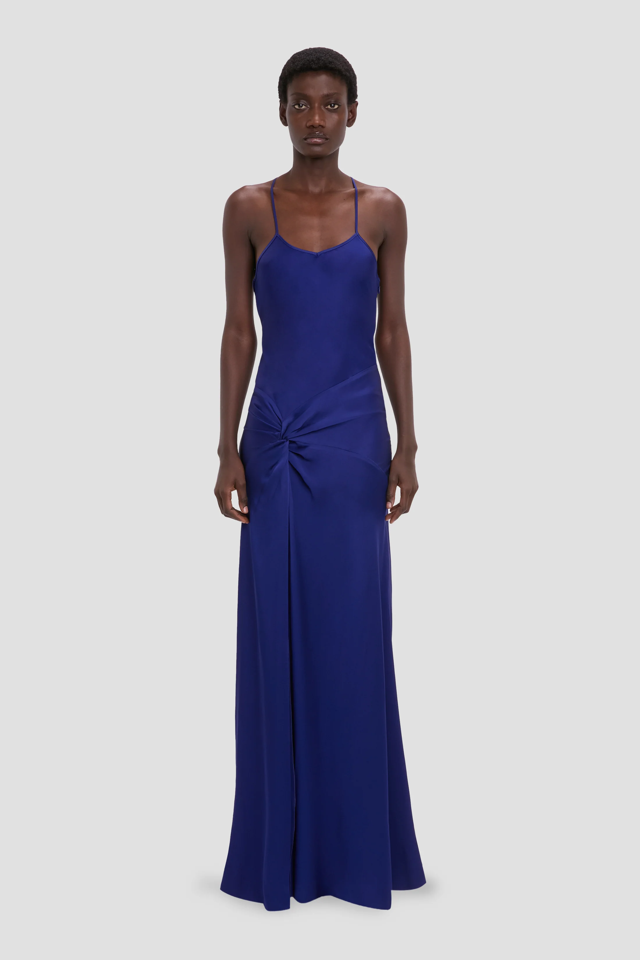 2641-draped-cami-gown-in-bright-indigo-1.webp Draped Cami Gown In Bright Indigo