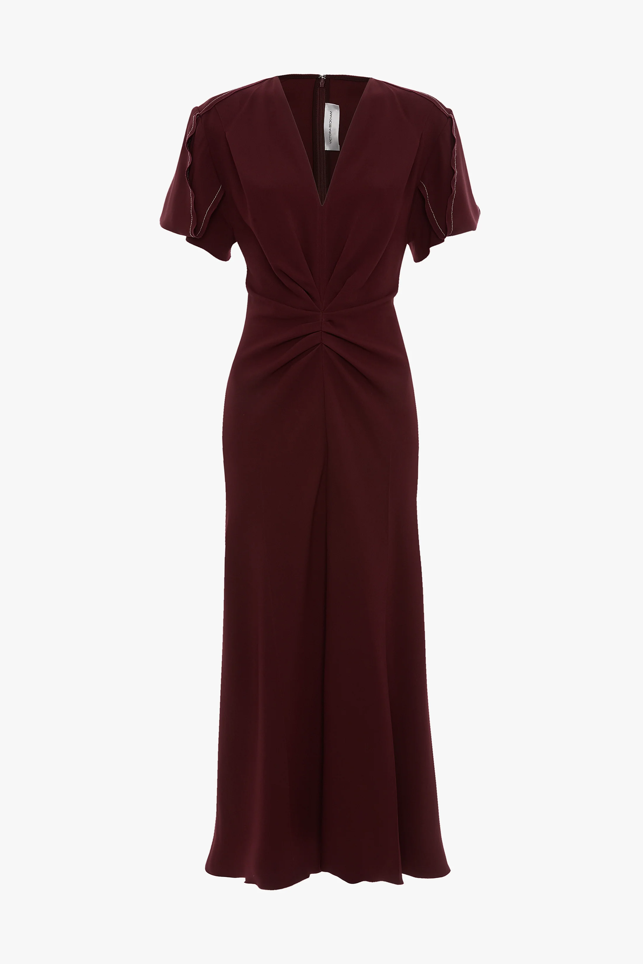Eve Midi Dress In Cinnabar Red