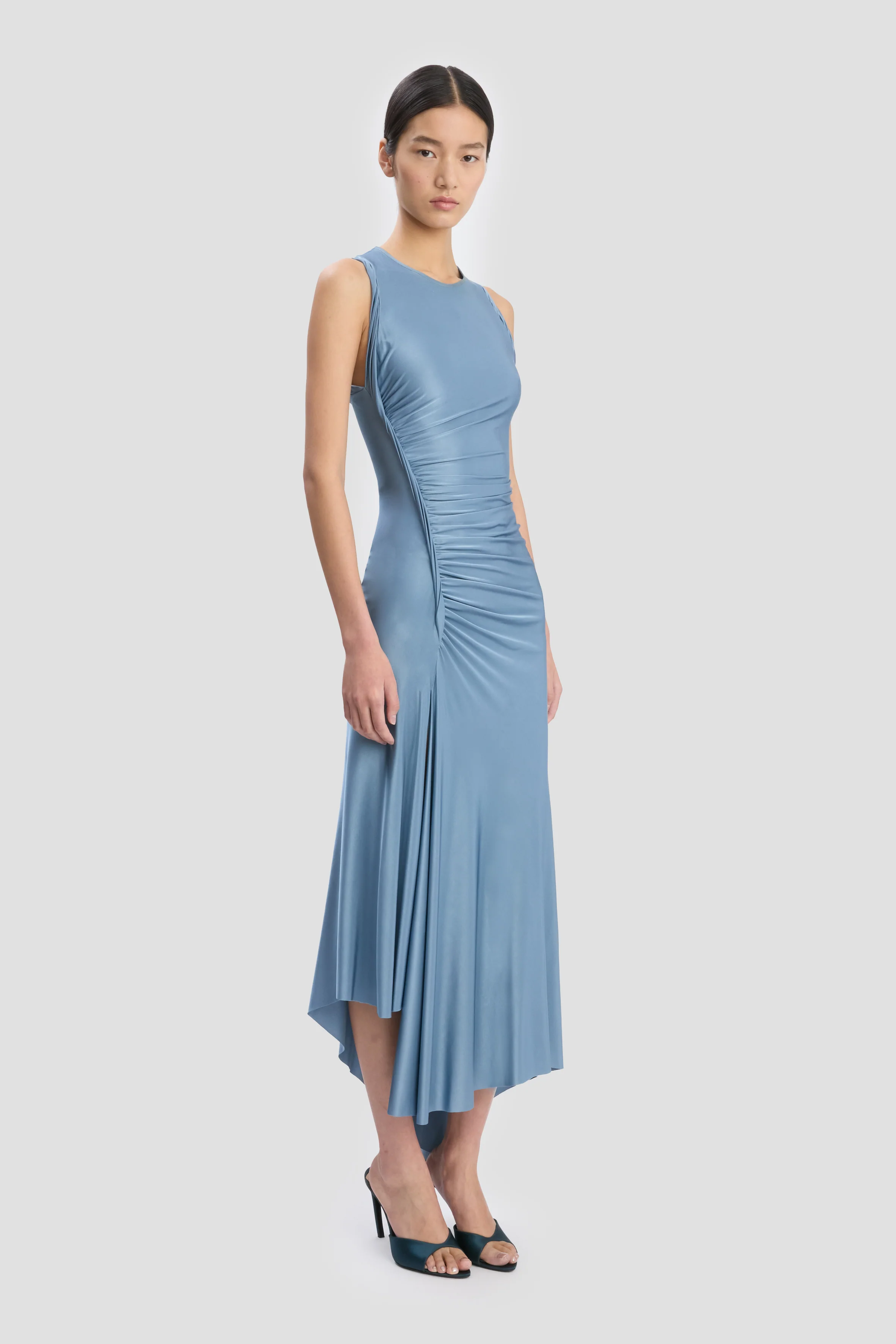 Twist Dress In Stone