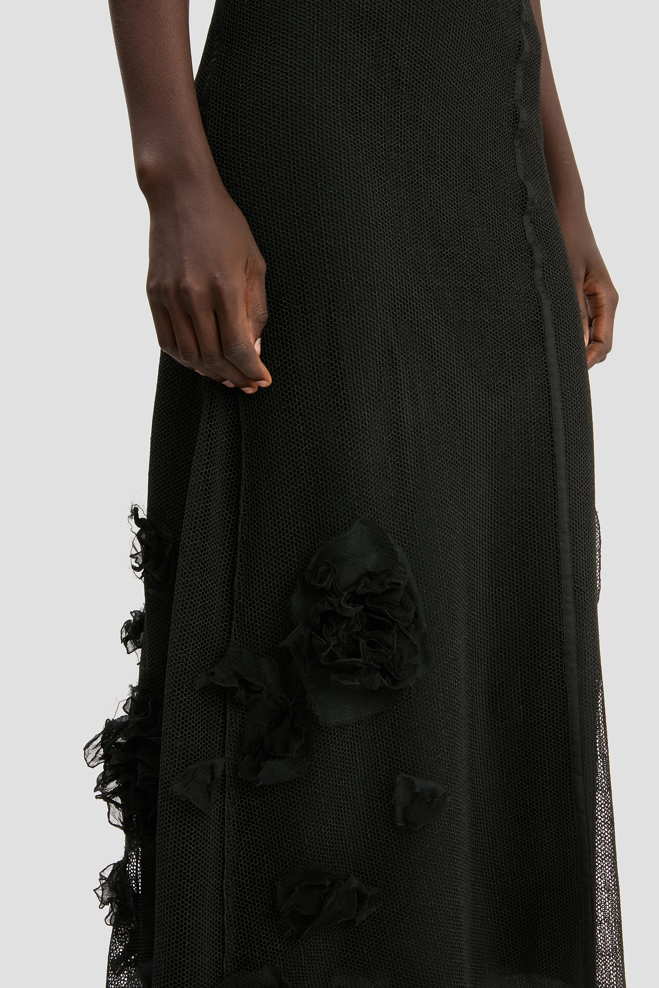 Panelled Cami Dress In Black