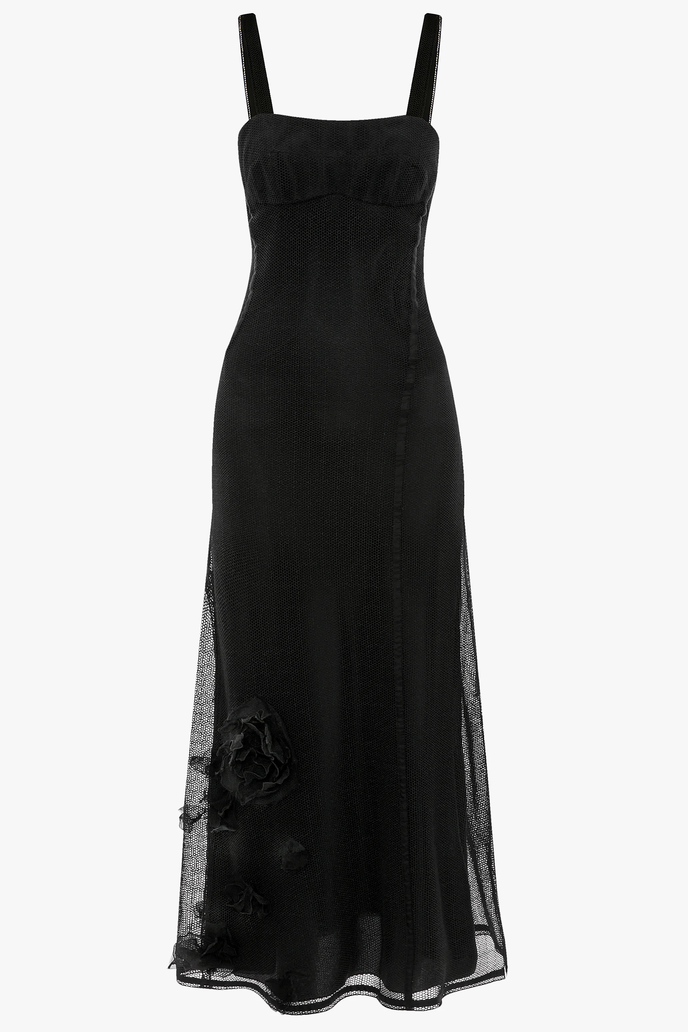 Panelled Cami Dress In Black
