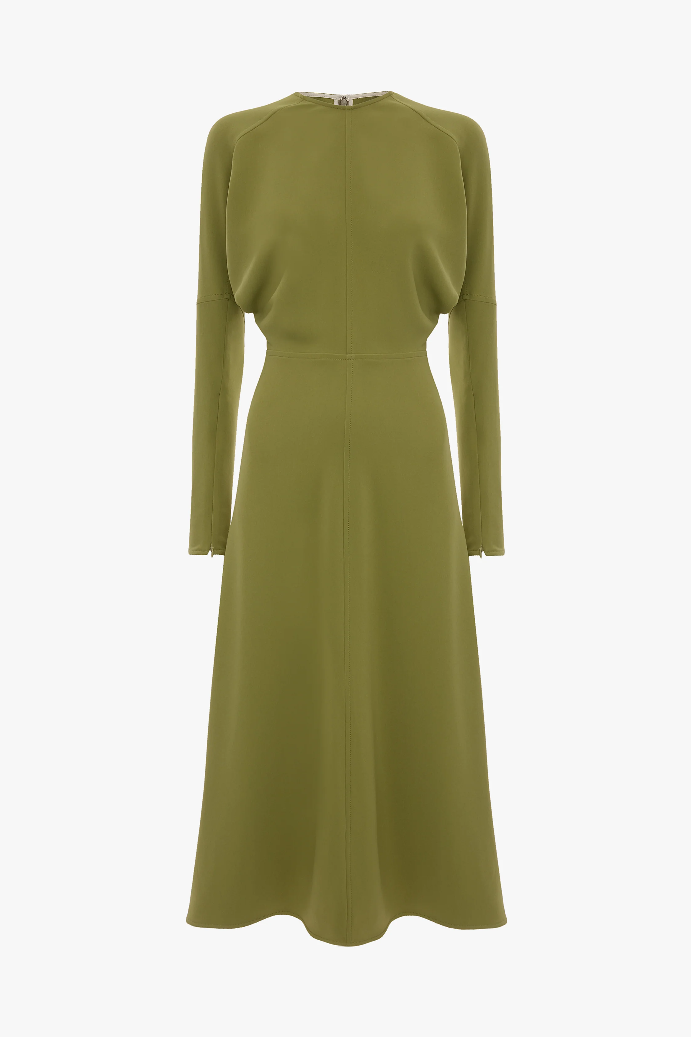 Dolman Midi Dress In Greenfinch