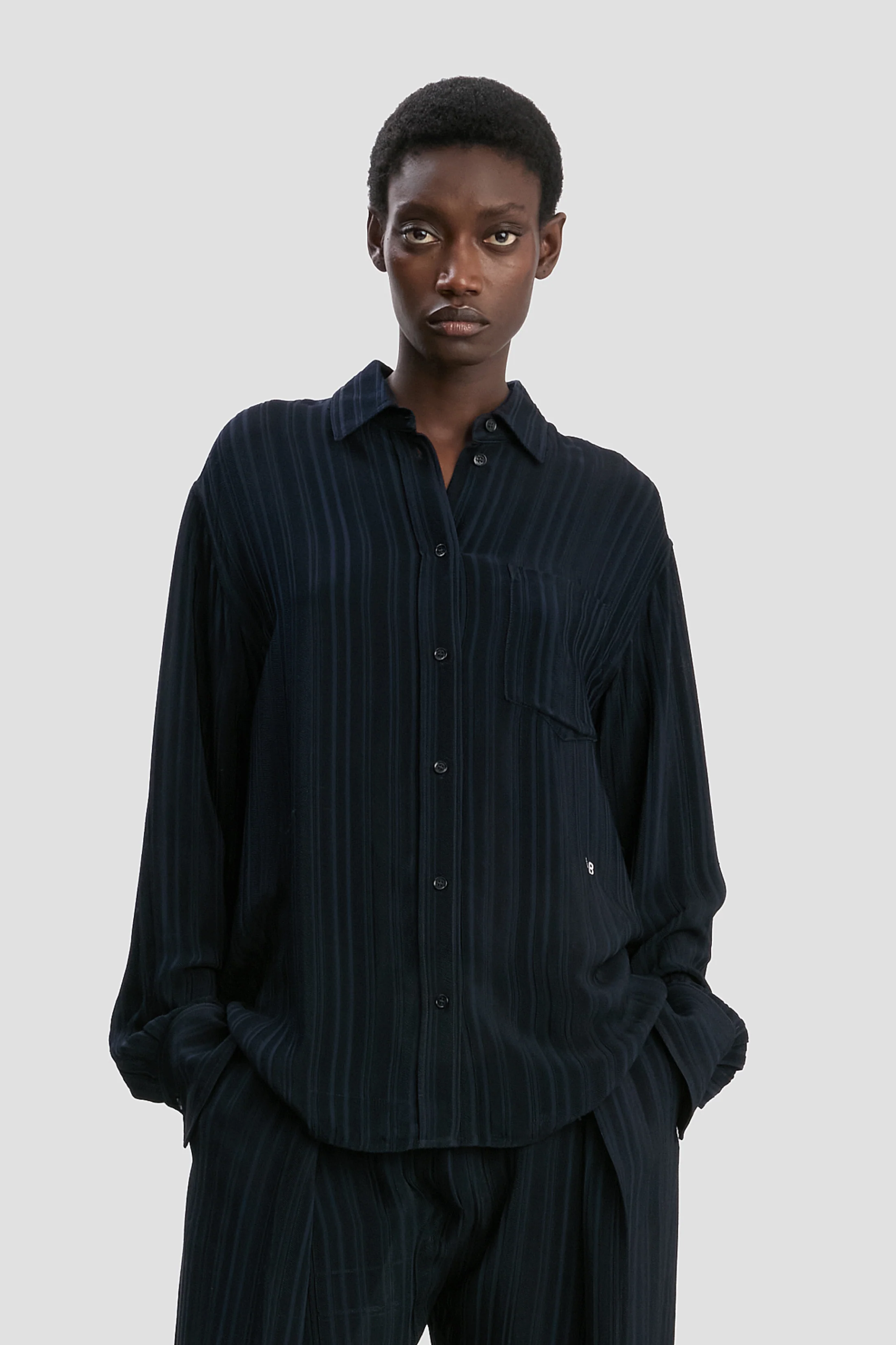 Pyjama Shirt In Navy