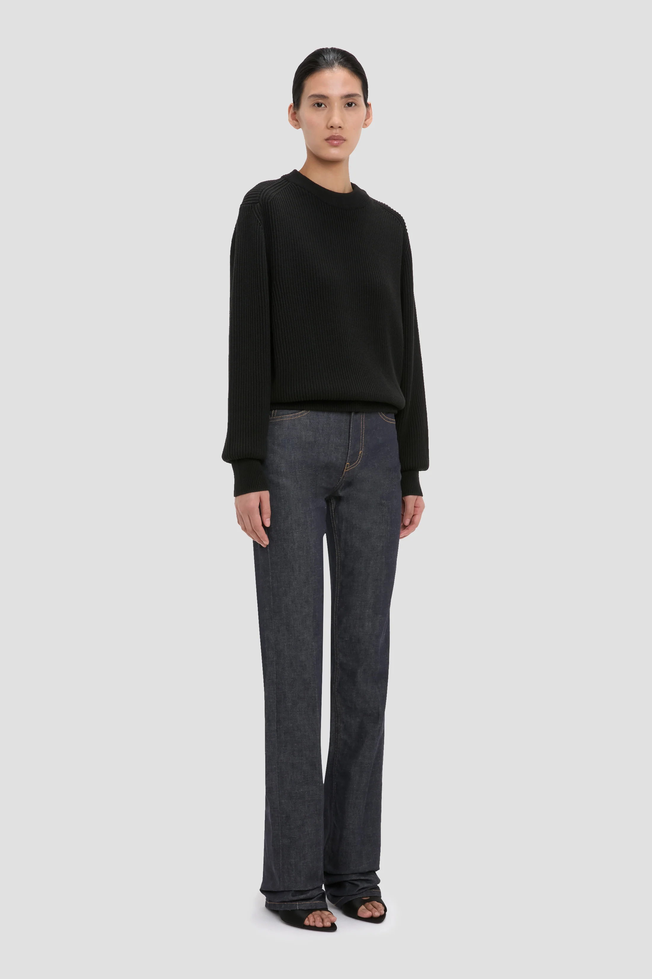 Relaxed Fit Jumper In Black