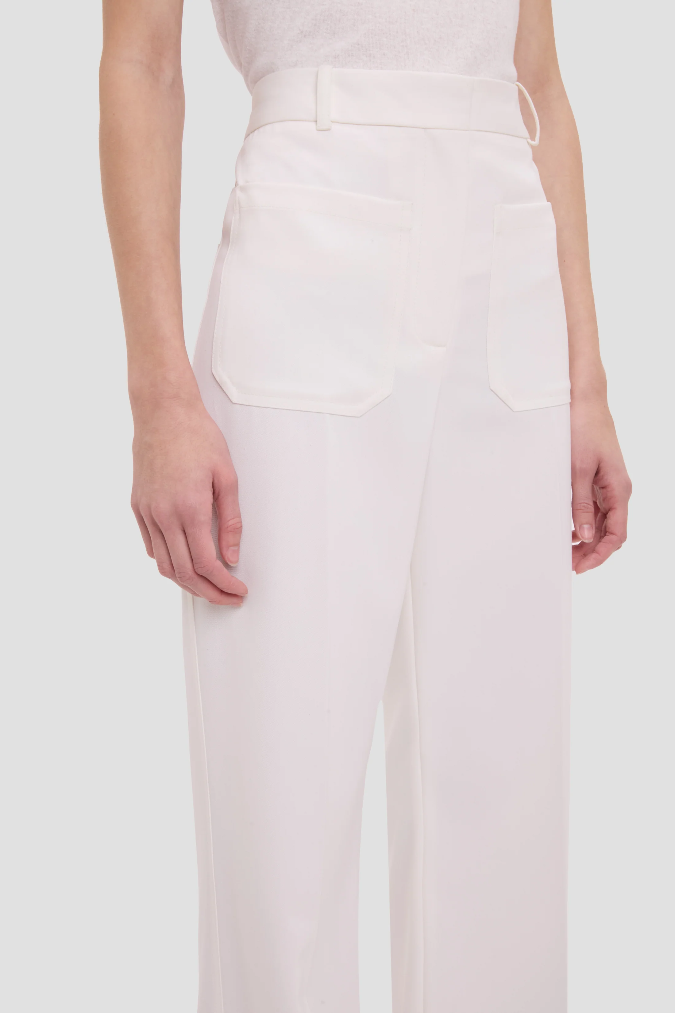 Alina Trouser In Ivory