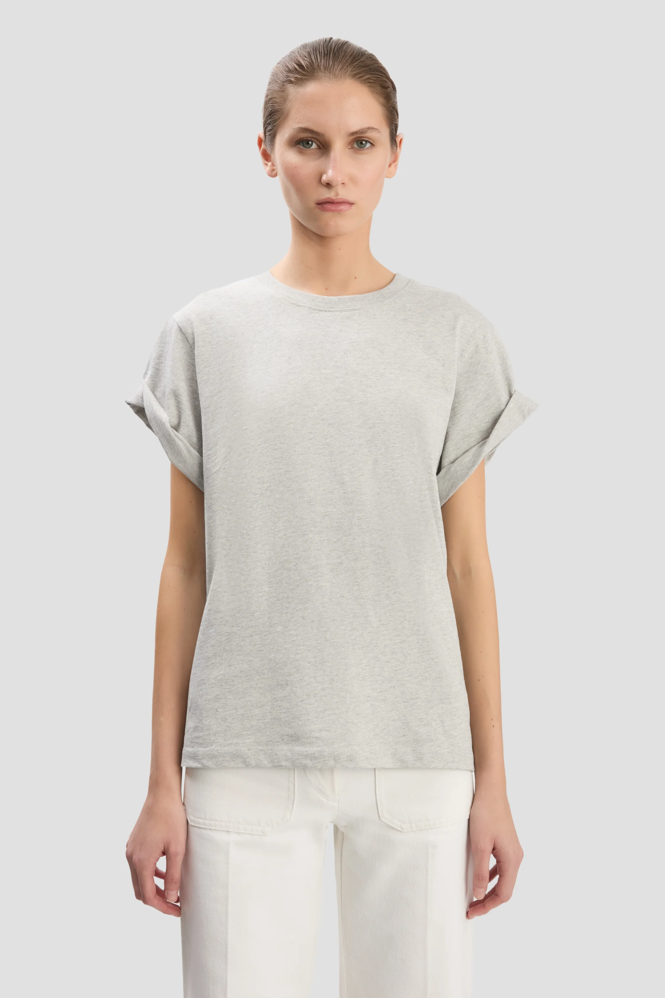 Tilly T-Shirt In Grey Marl