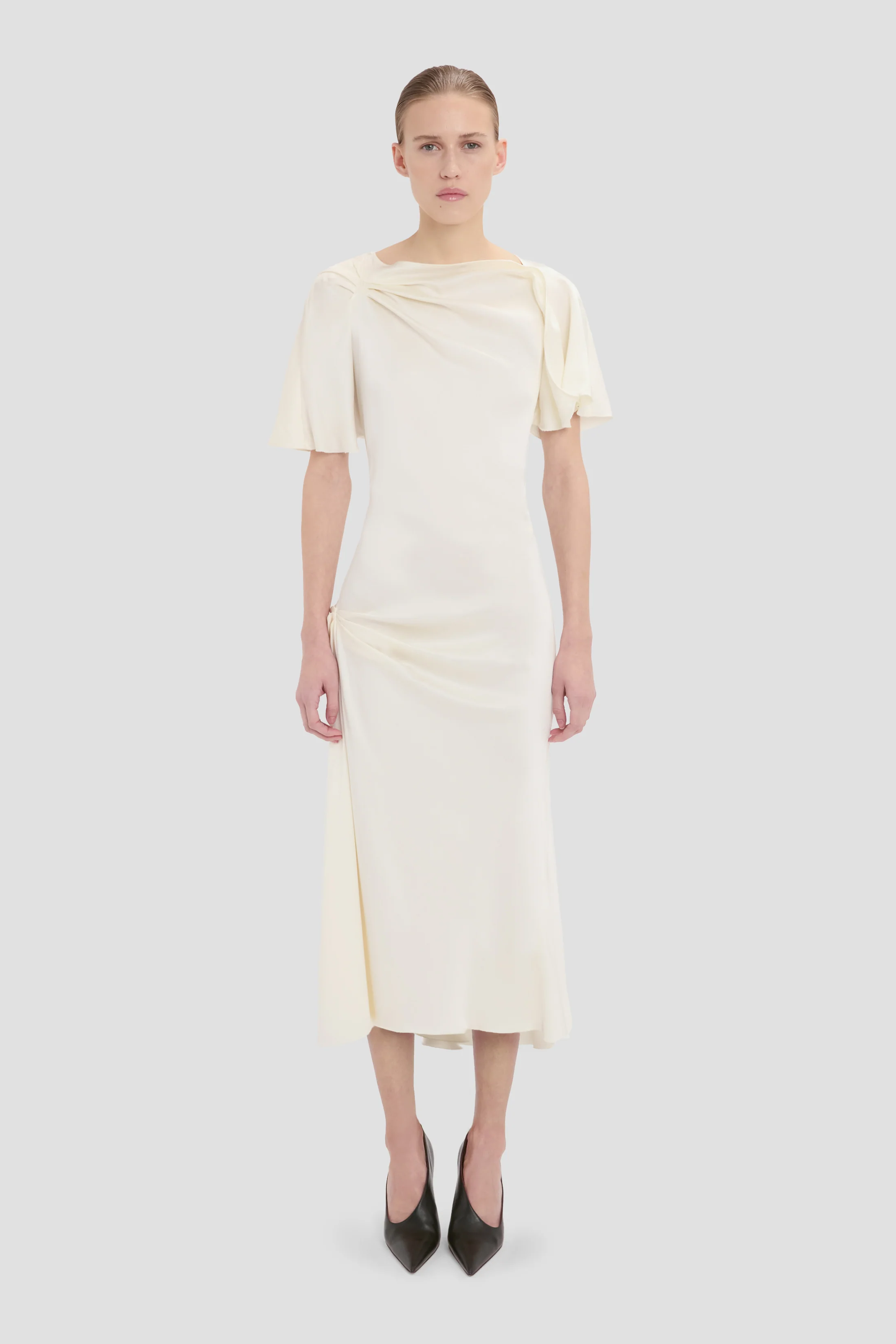 3180-cap-sleeve-dress-in-ivory-1.webp Cap Sleeve Dress In Ivory