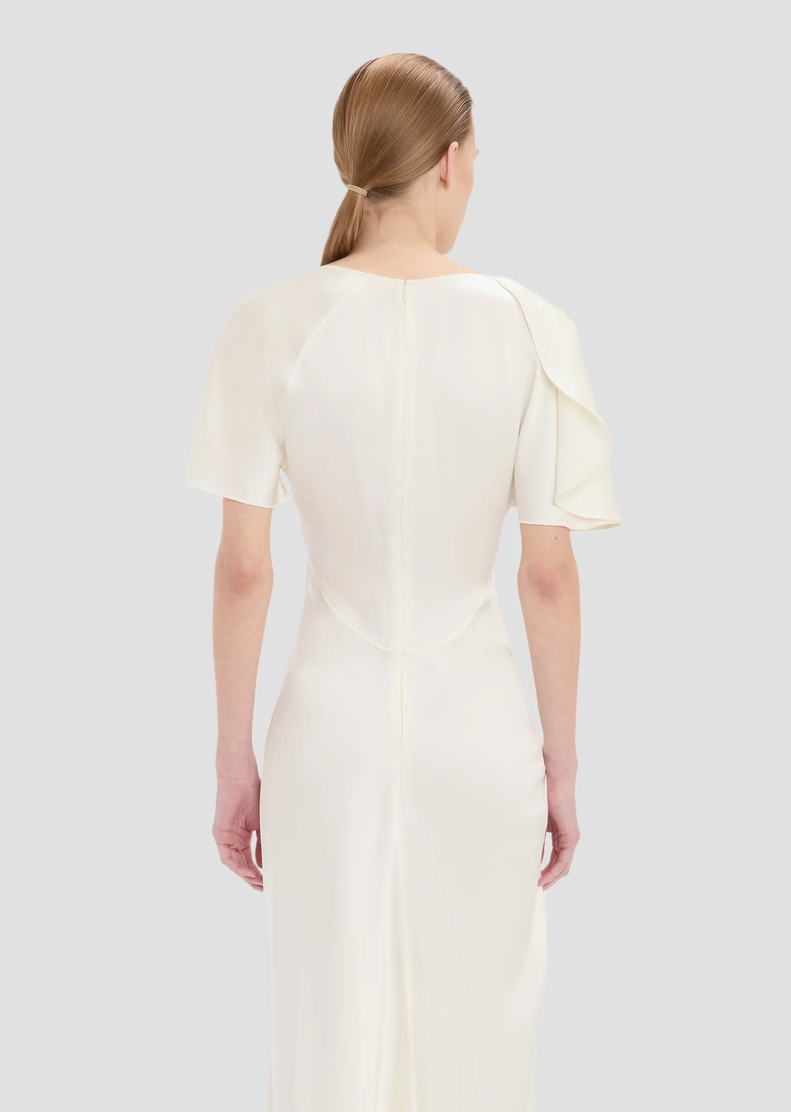 Cap Sleeve Dress In Ivory