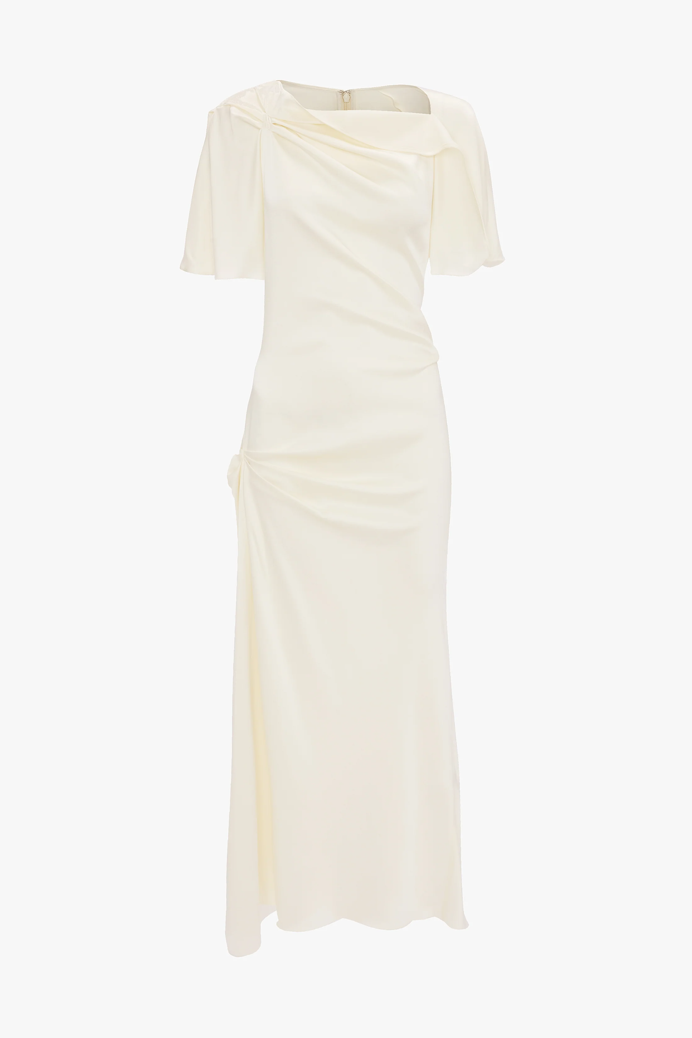 Cap Sleeve Dress In Ivory
