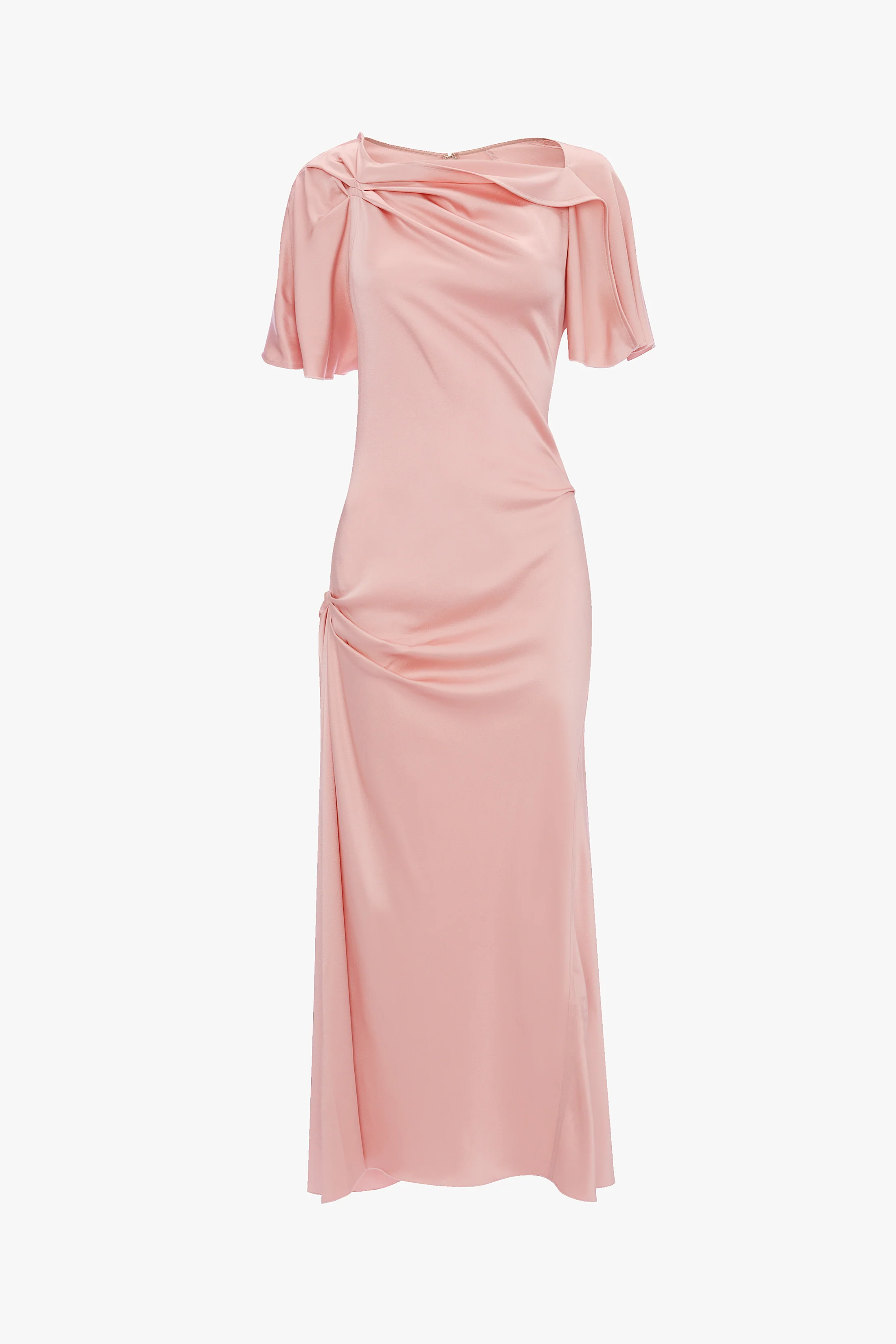 Cap Sleeve Dress In Dusty Pink