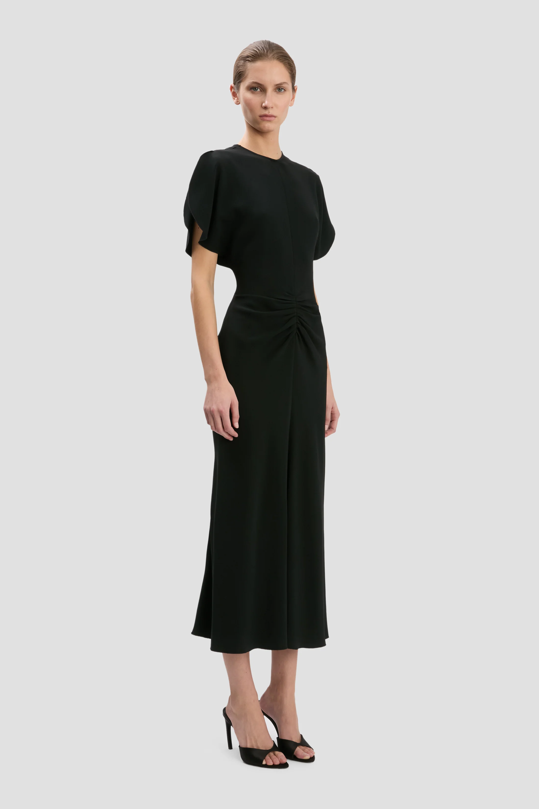 Bela Midi Dress In Black