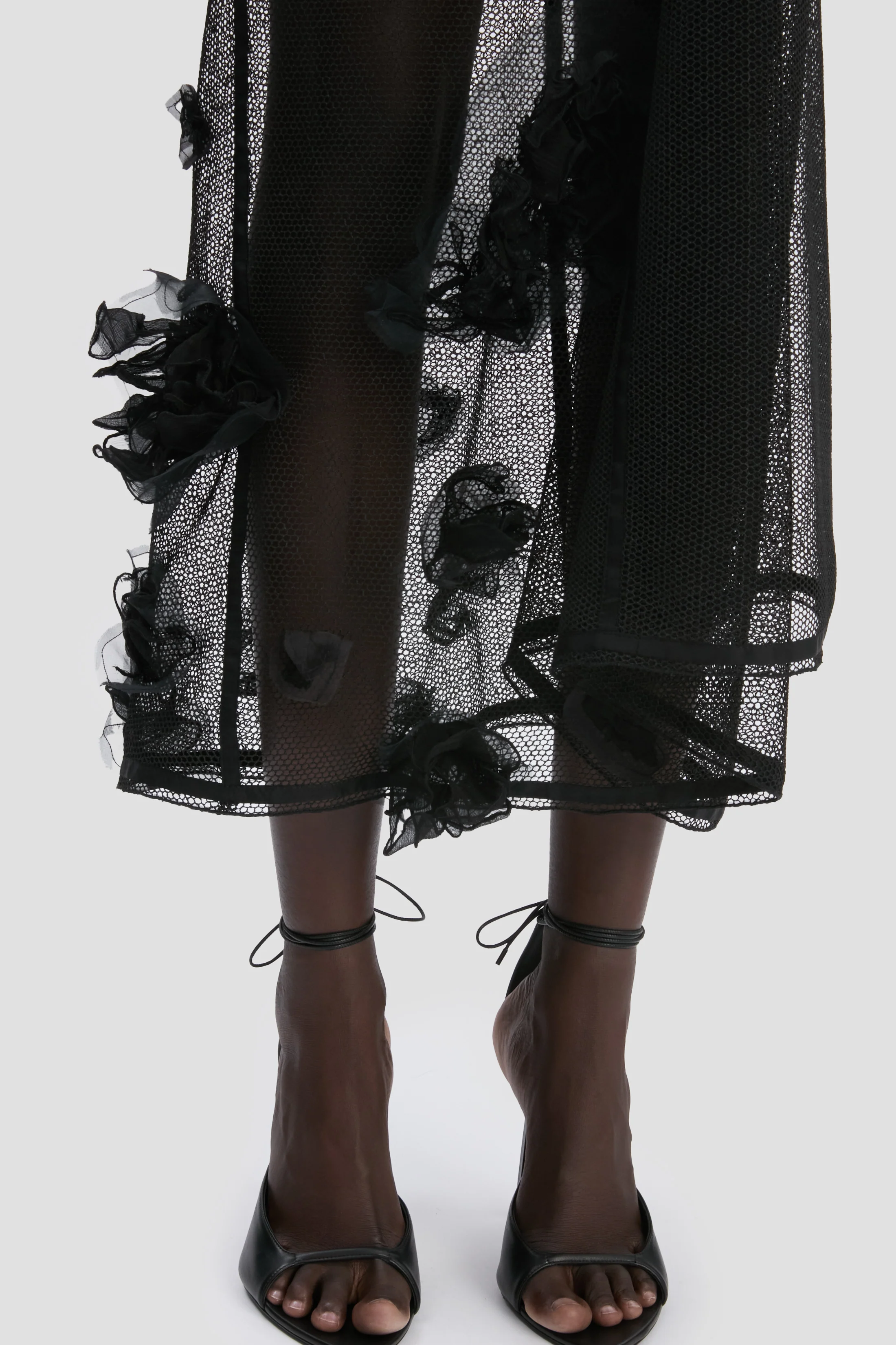 Basque Midi Skirt In Black