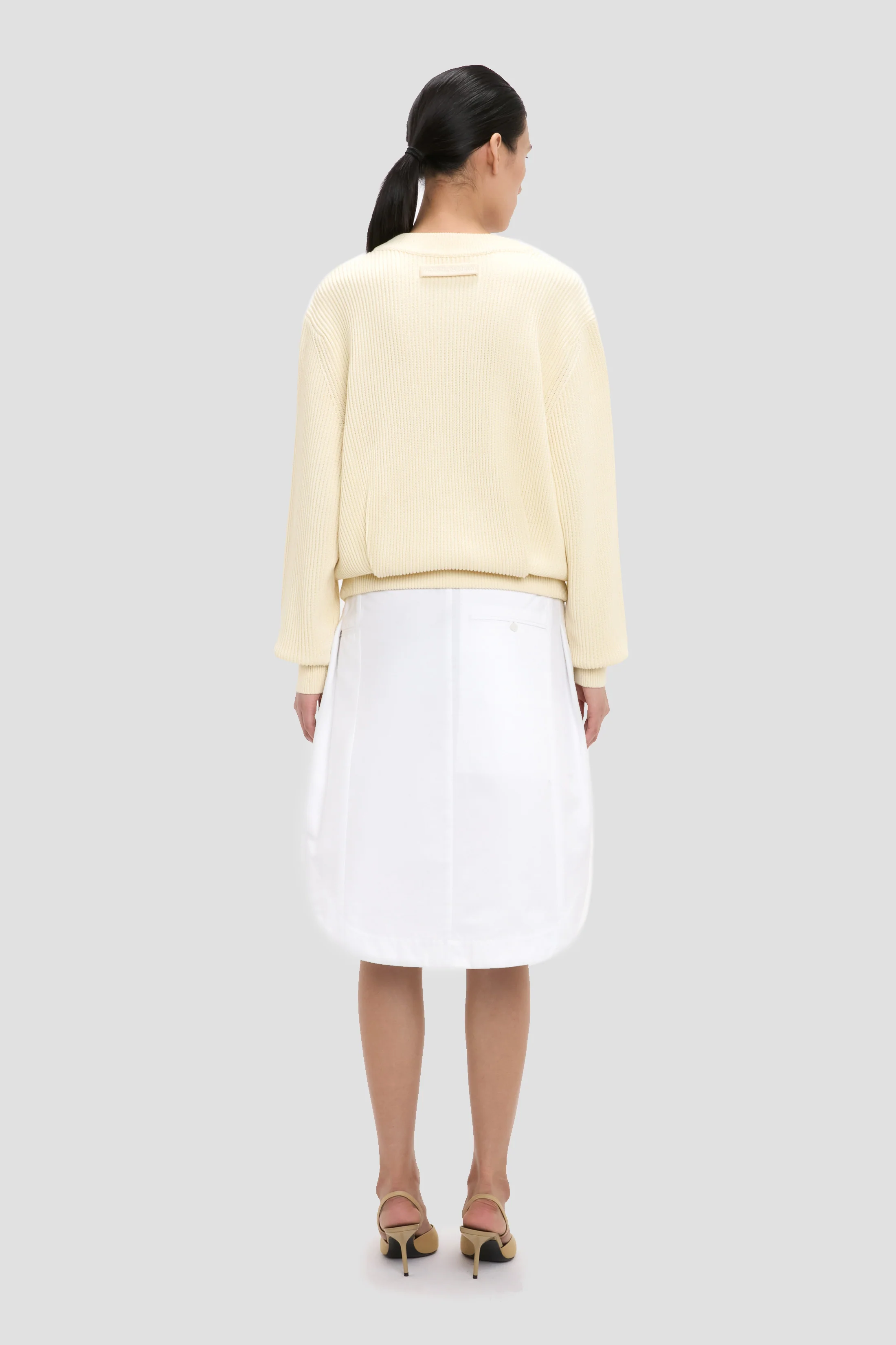 Relaxed Fit Jumper In Ivory