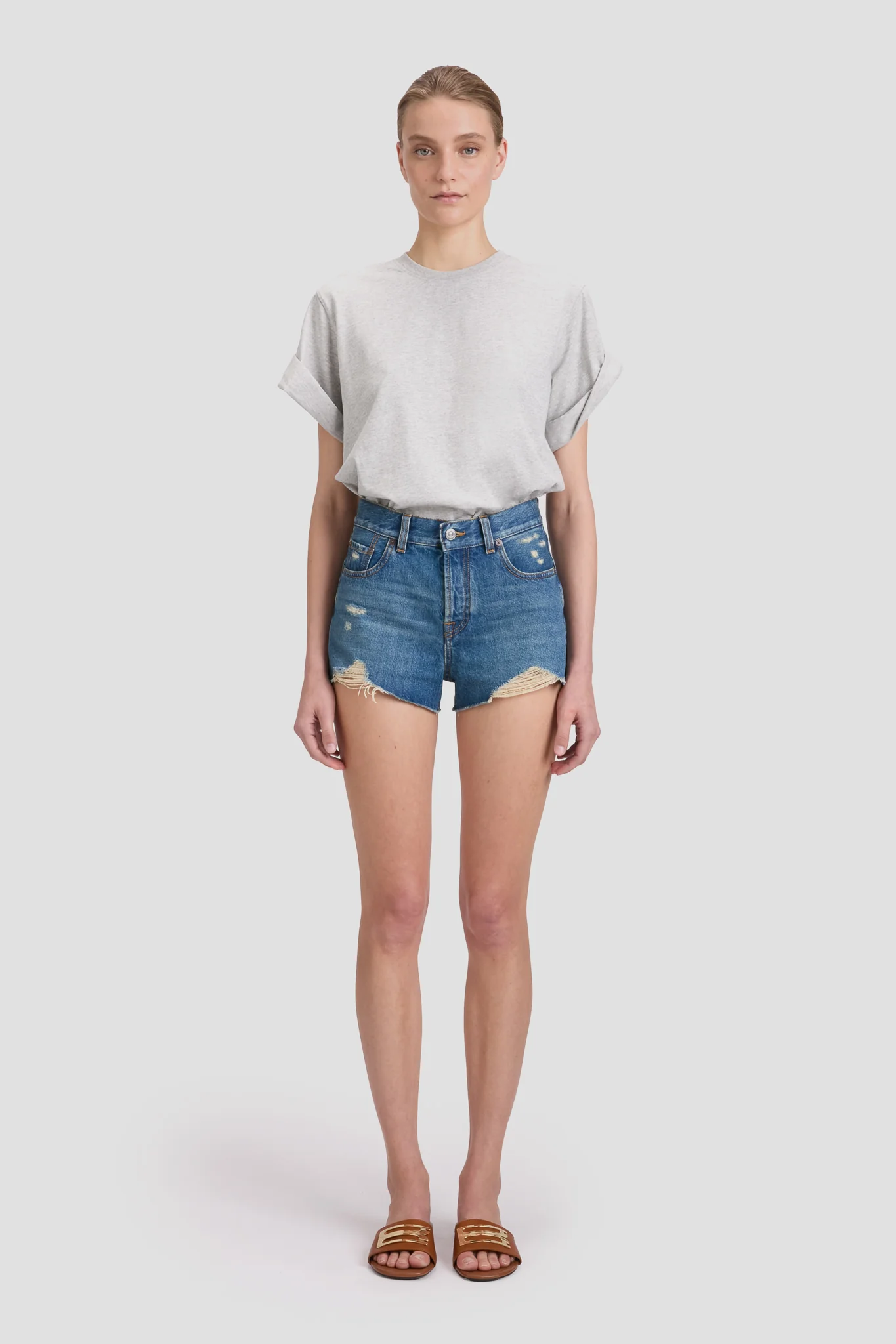 3438-distressed-shorts-in-mid-blue-wash-1.webp Distressed Shorts In Mid Blue Wash