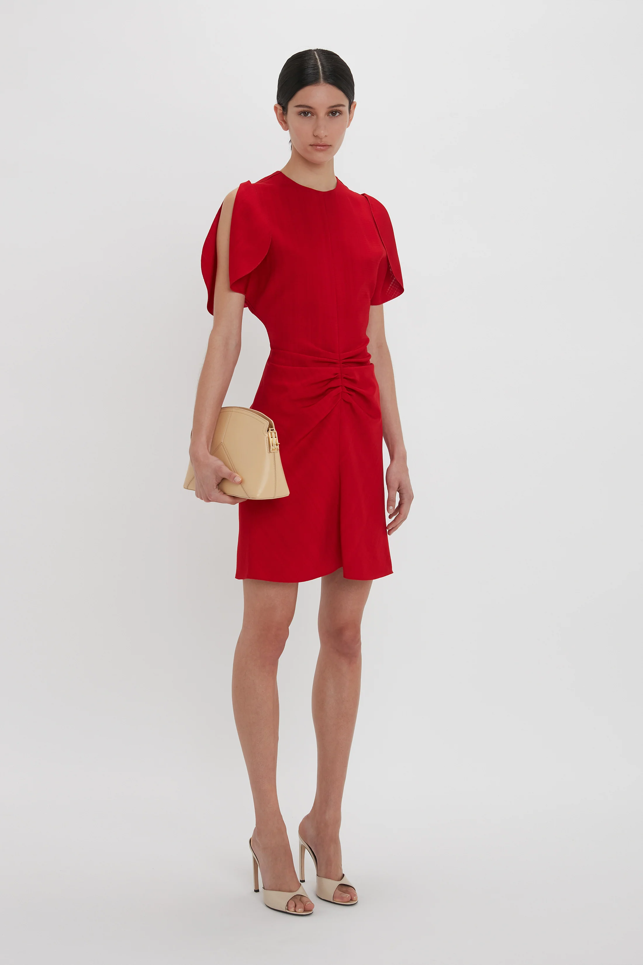 Bela Mini Dress In Carmine