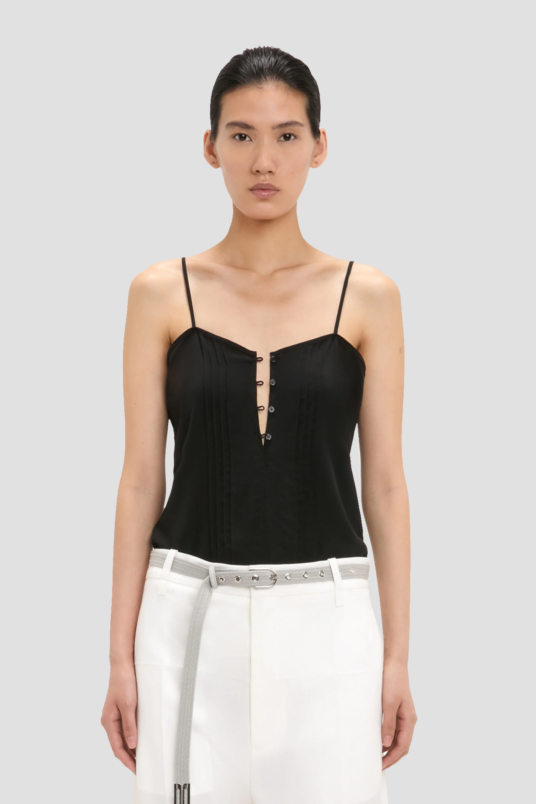 Rouleaux Cami Top In Black