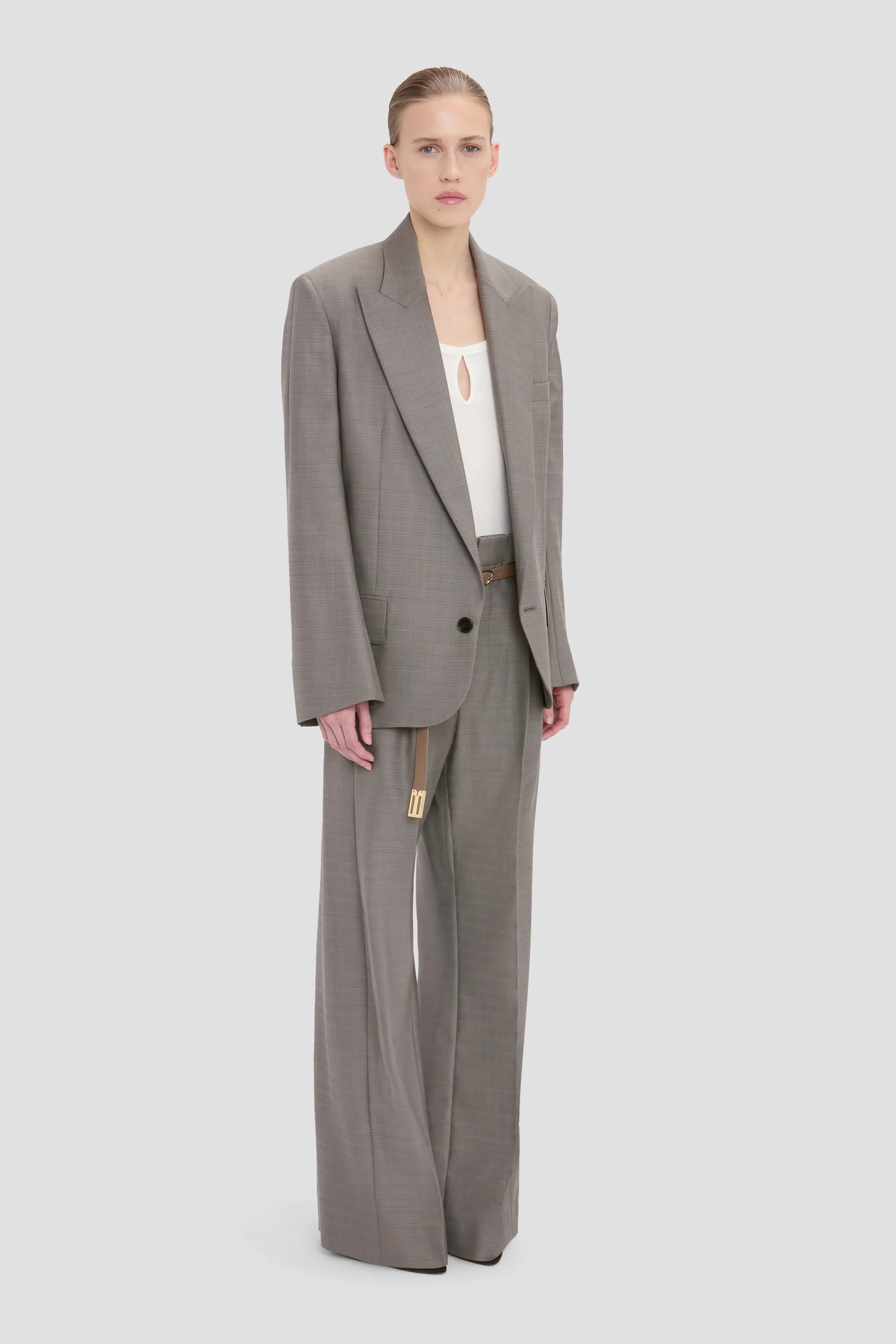 Sculptural Sleeve Jacket In Nickel