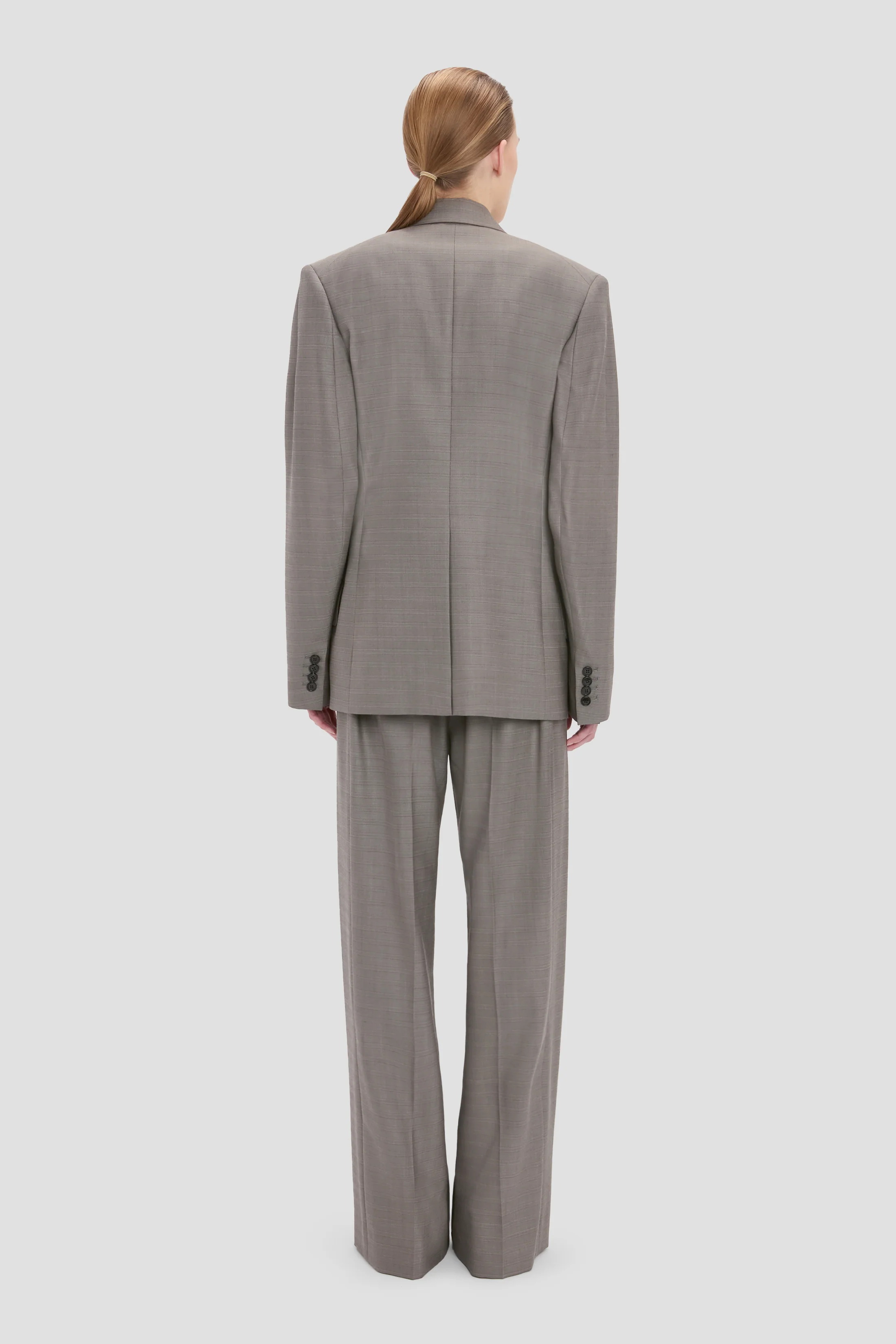 Sculptural Sleeve Jacket In Nickel