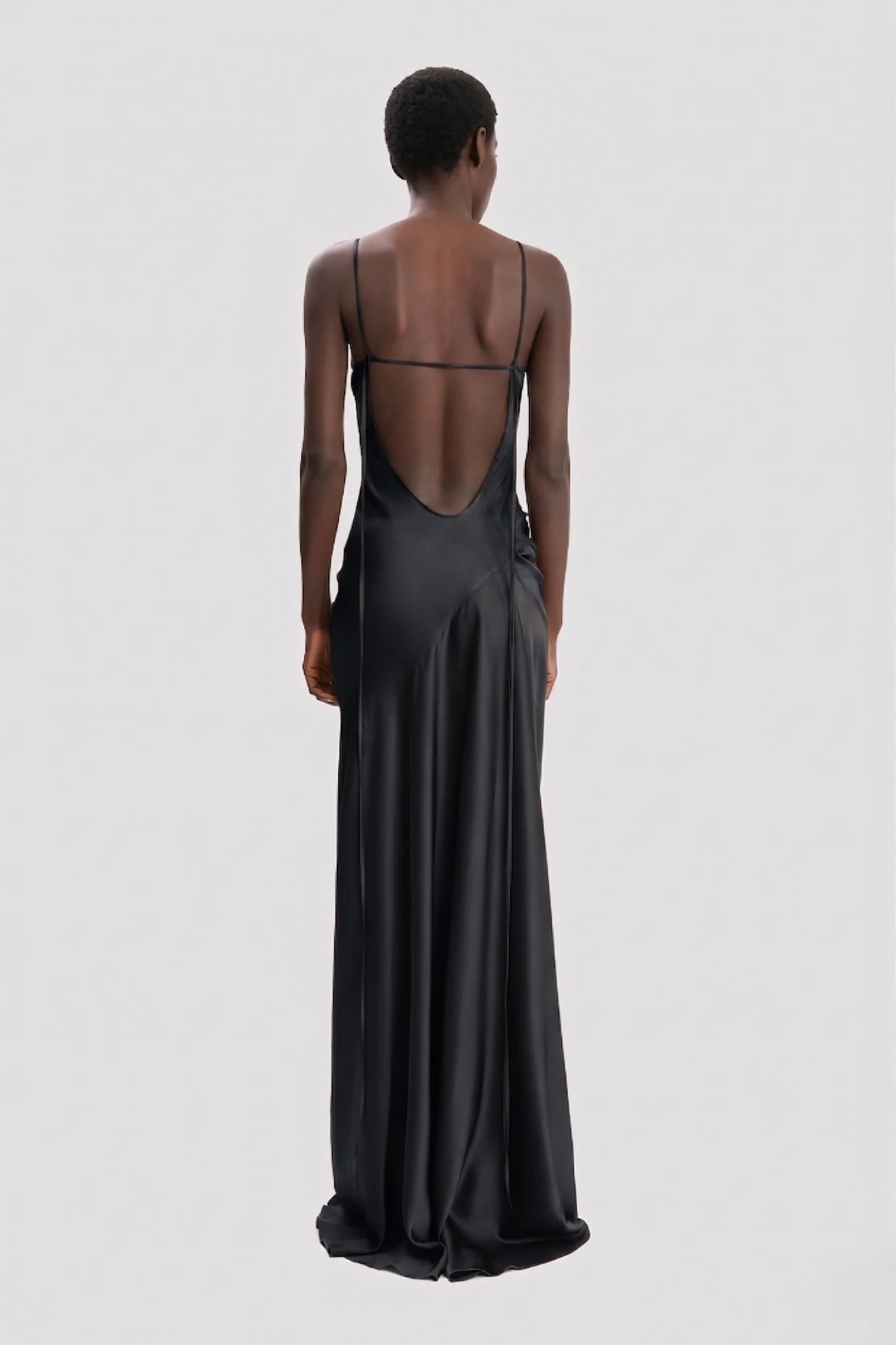Cami Floor-Length Dress In Black