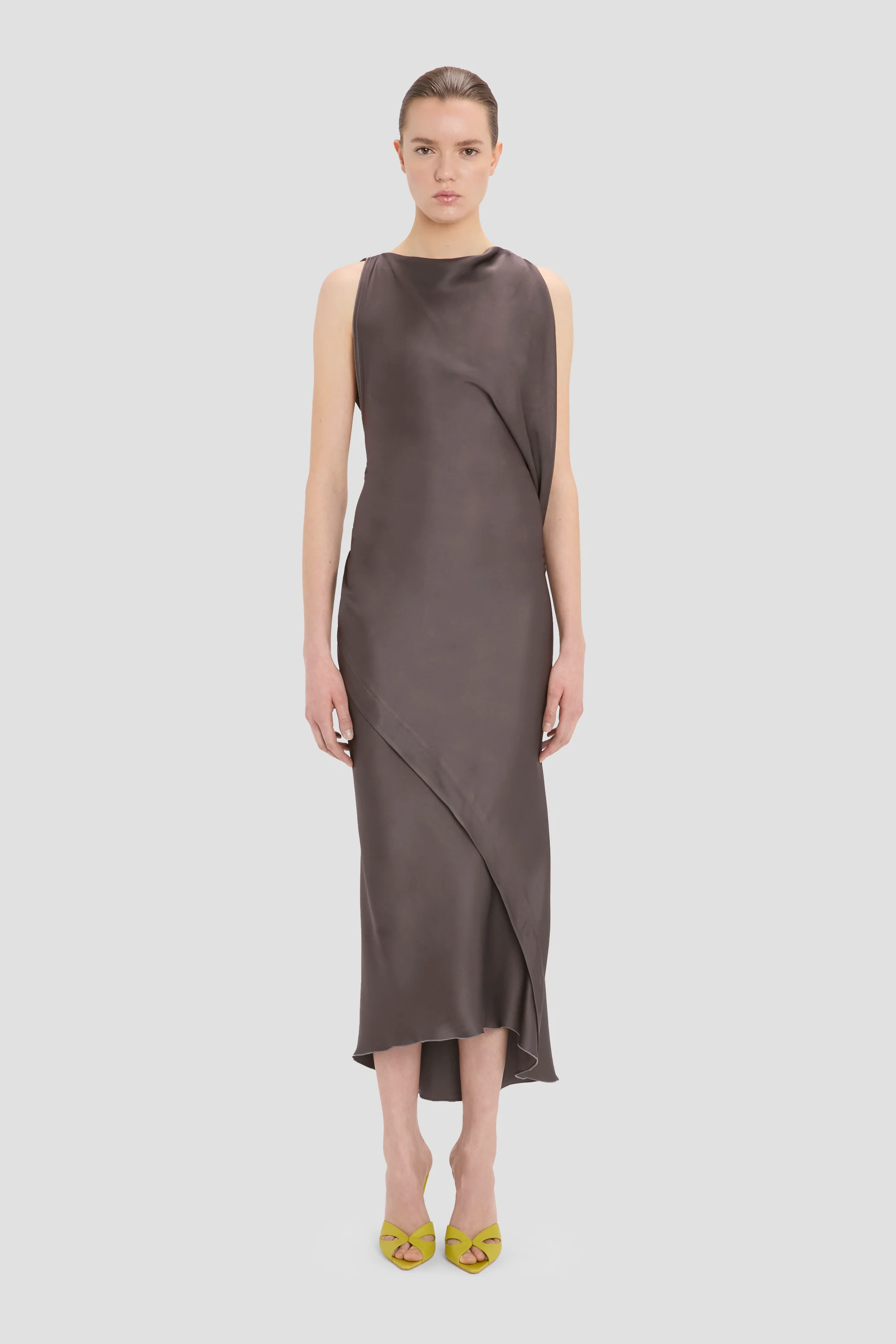 Kyra Midi Dress In Ore