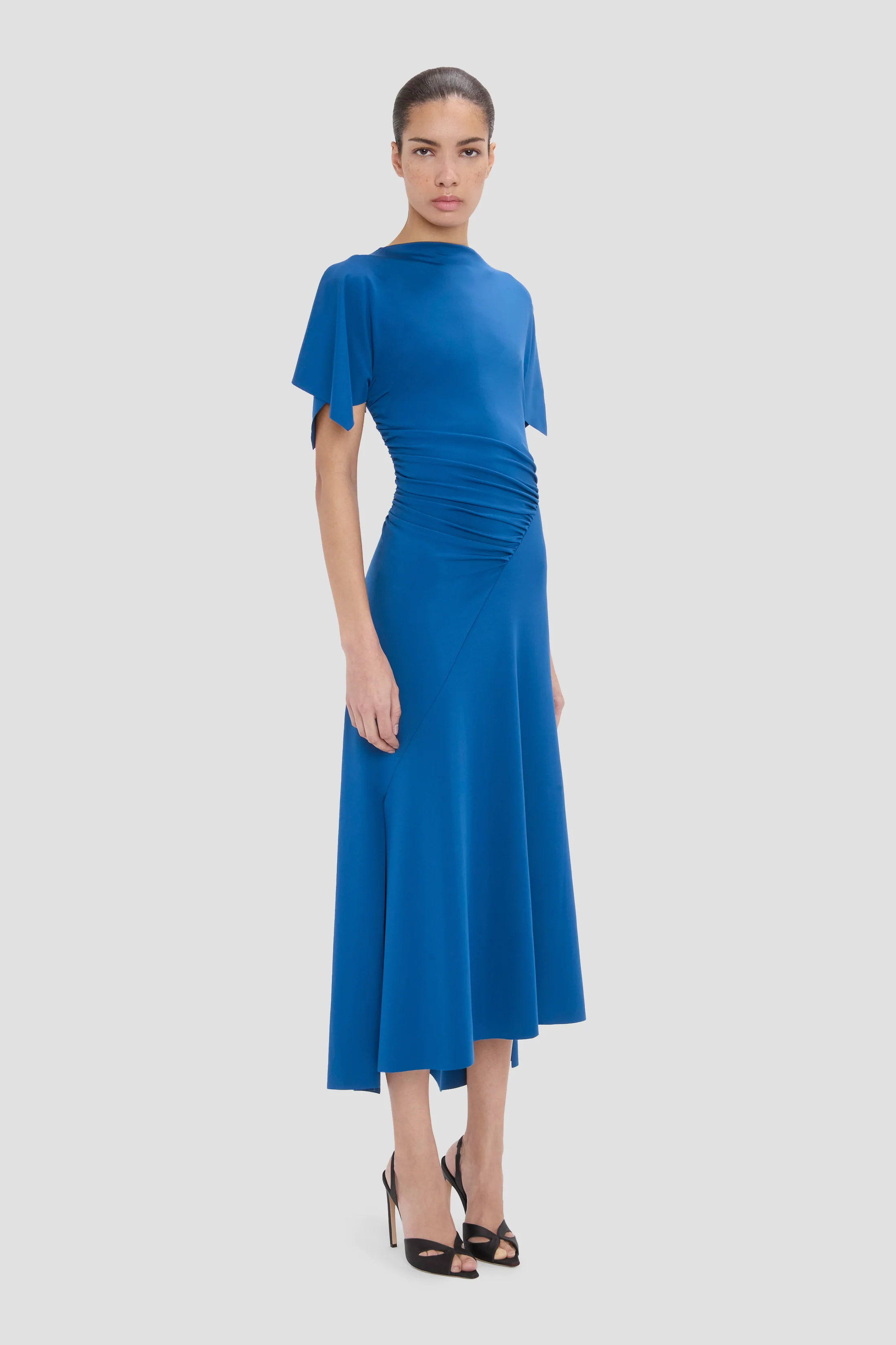569-blousey-midi-dress-in-blue-3.webp Blousey Midi Dress In Blue